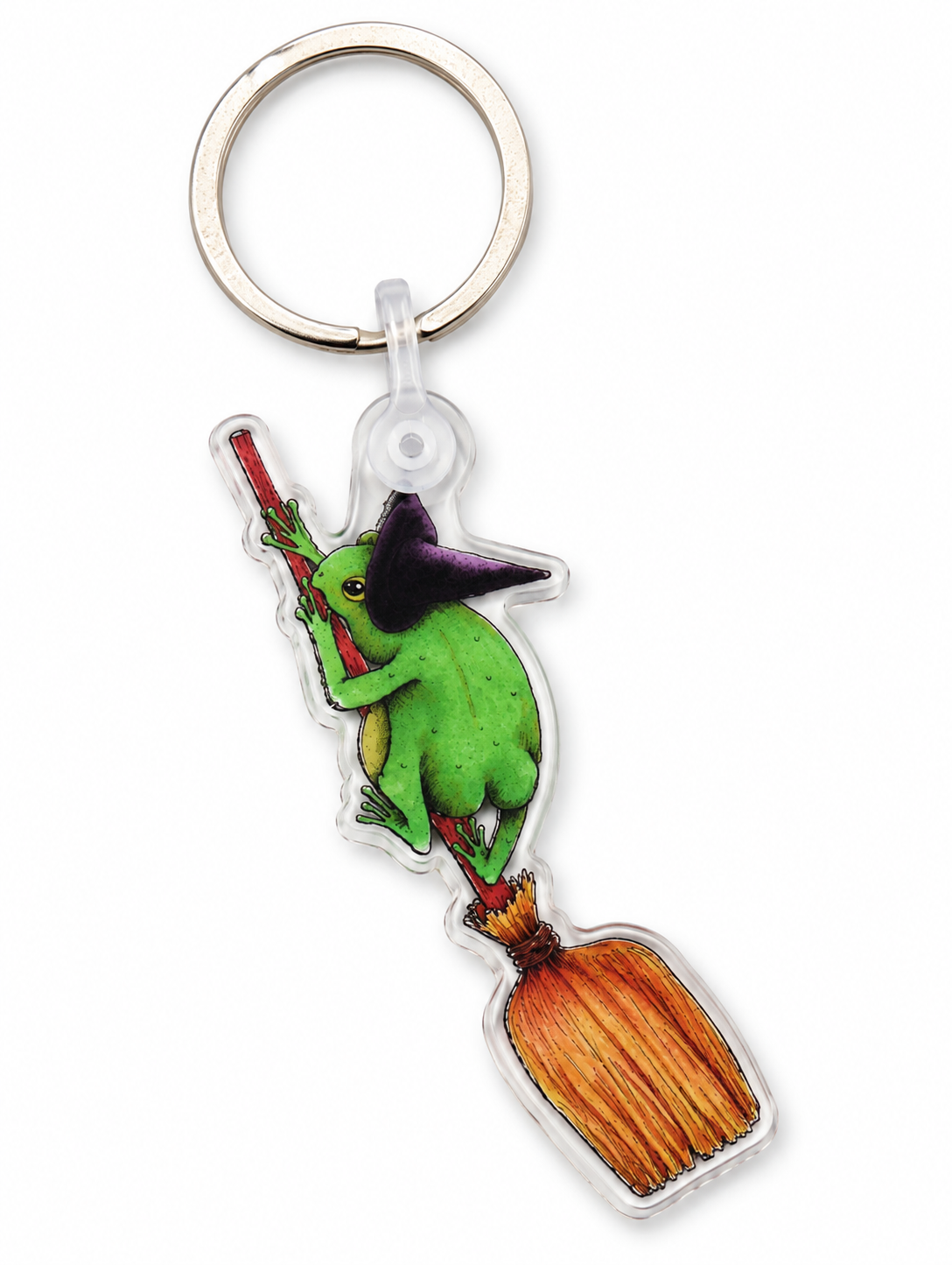 Witch Frog Keychain