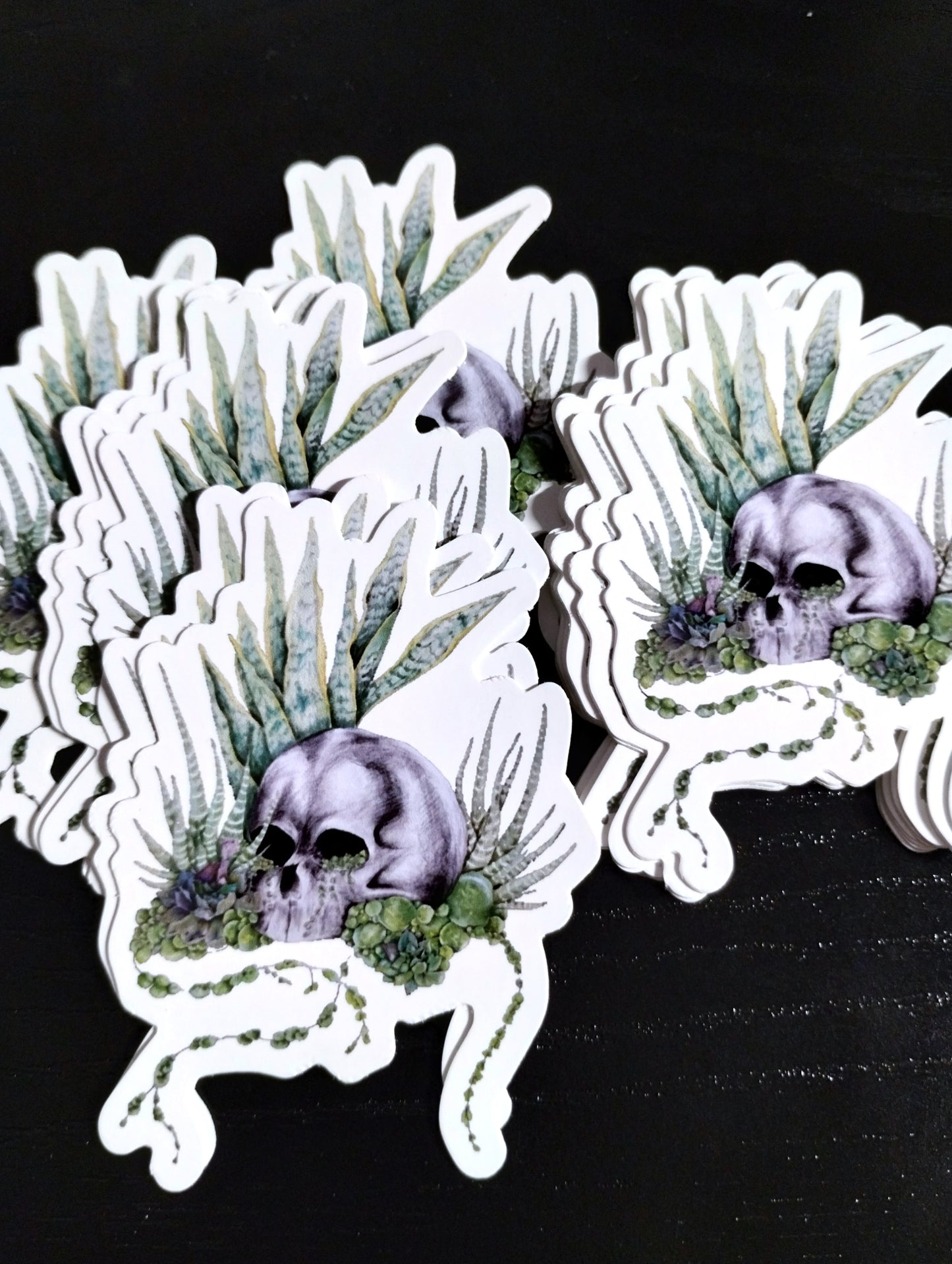 Pearls And skull Sticker