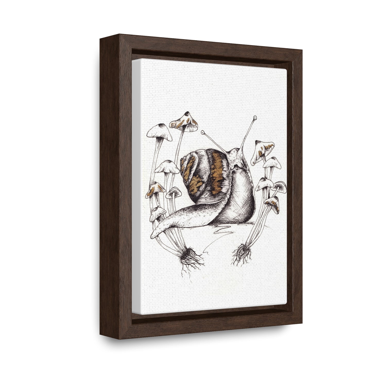 Snail Print Gallery Canvas Wraps, Vertical Frame