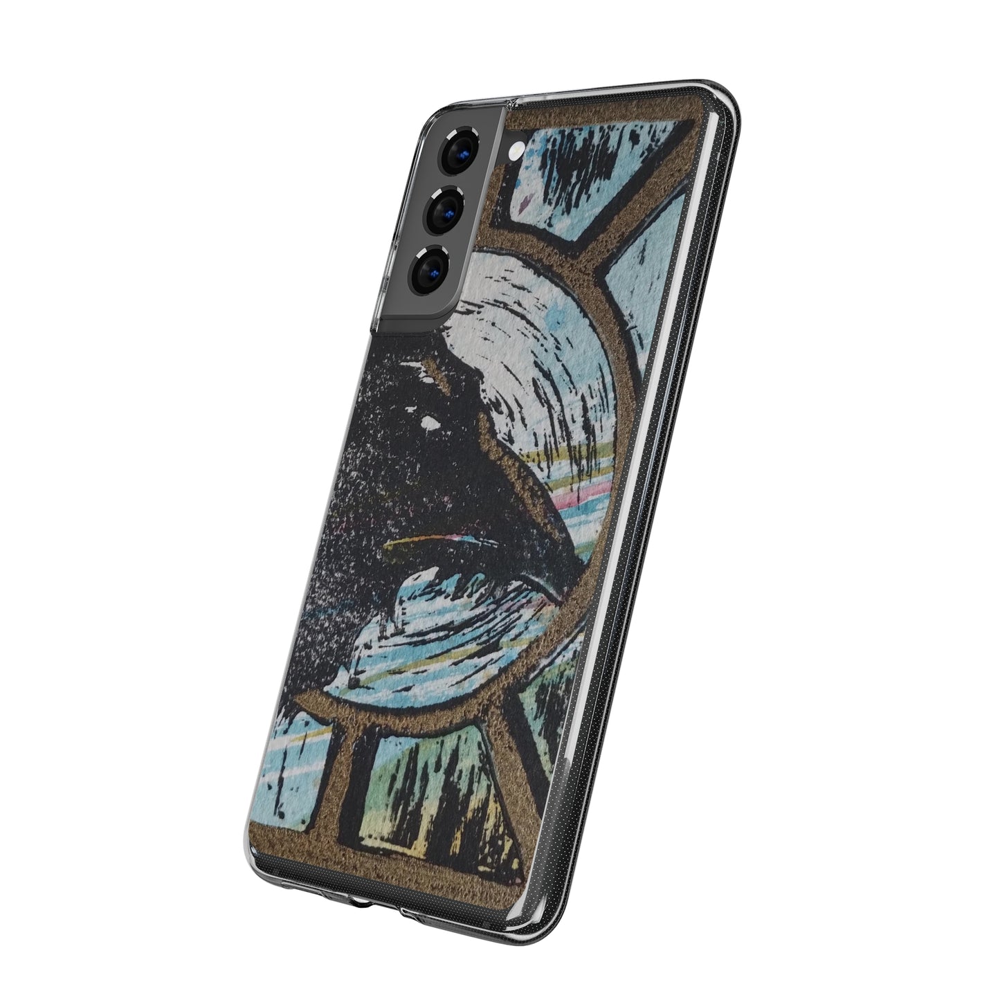 Soft Phone Cases Raven Colourful