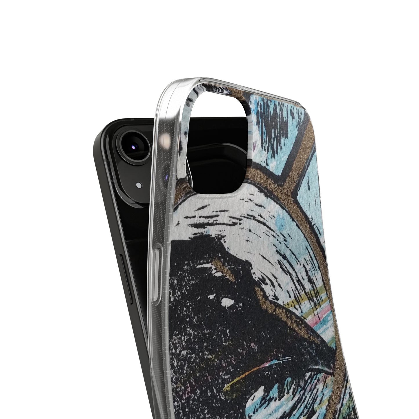 Soft Phone Cases Raven Colourful