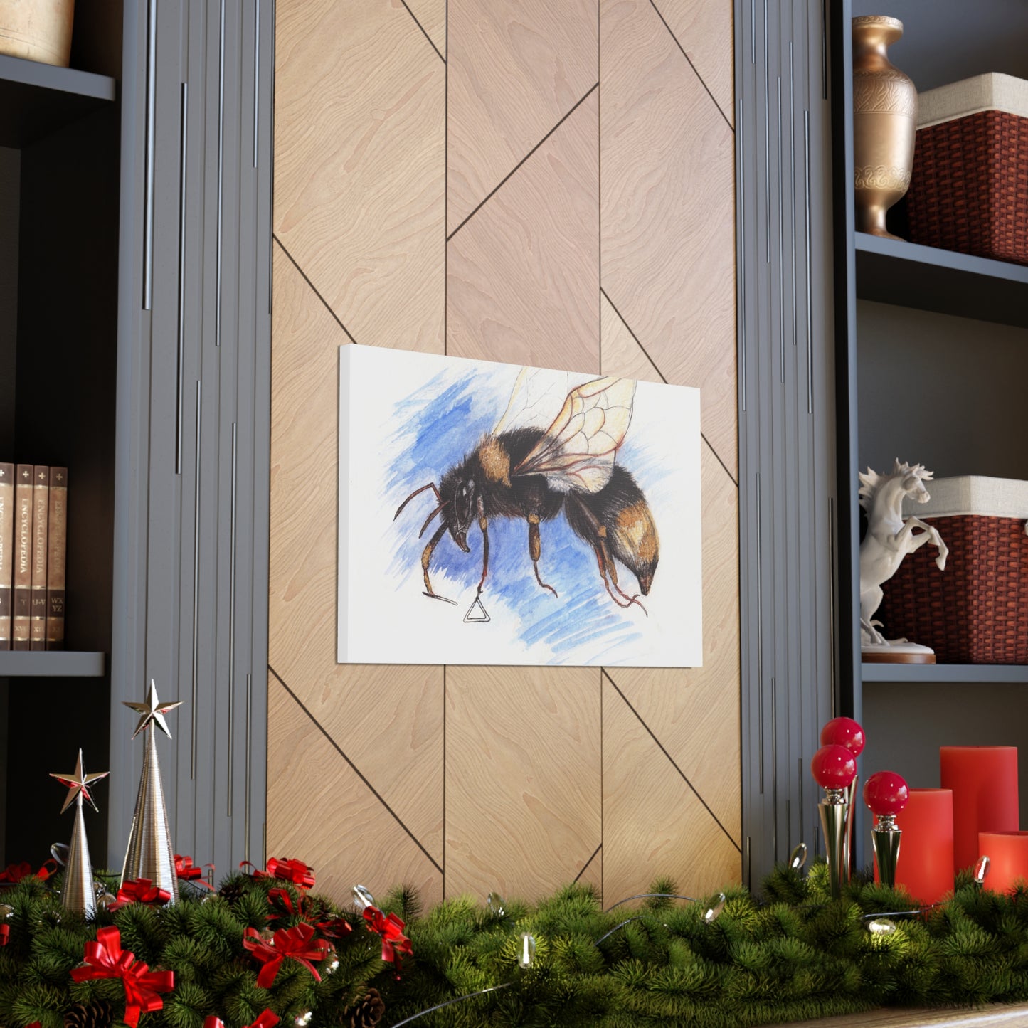 Whimsical Bee -Canvas Gallery Wraps