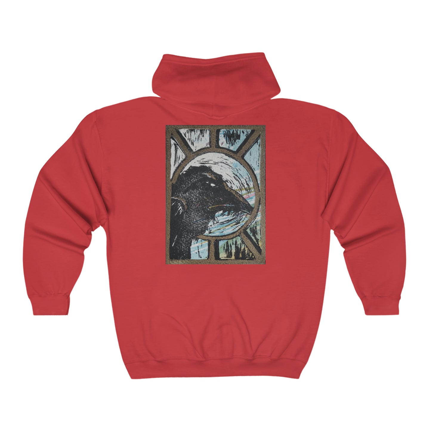 Raven Unisex Heavy Blend™ Full Zip Hooded Sweatshirt