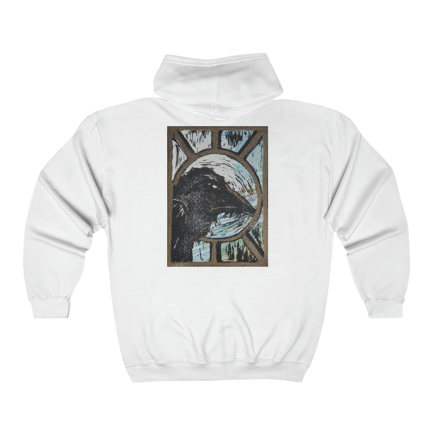 Raven Unisex Heavy Blend™ Full Zip Hooded Sweatshirt