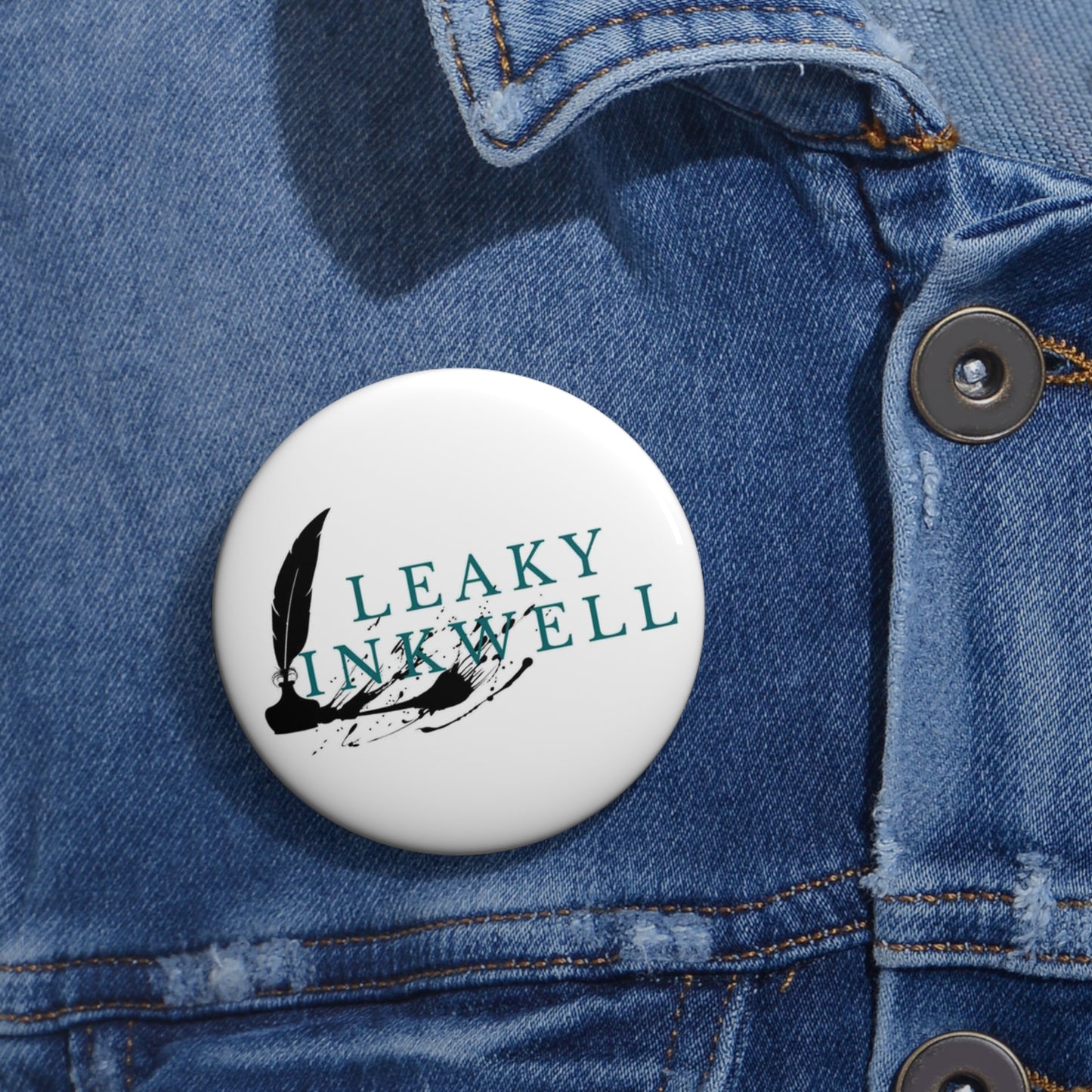 Leaky Inkwell Pin Button