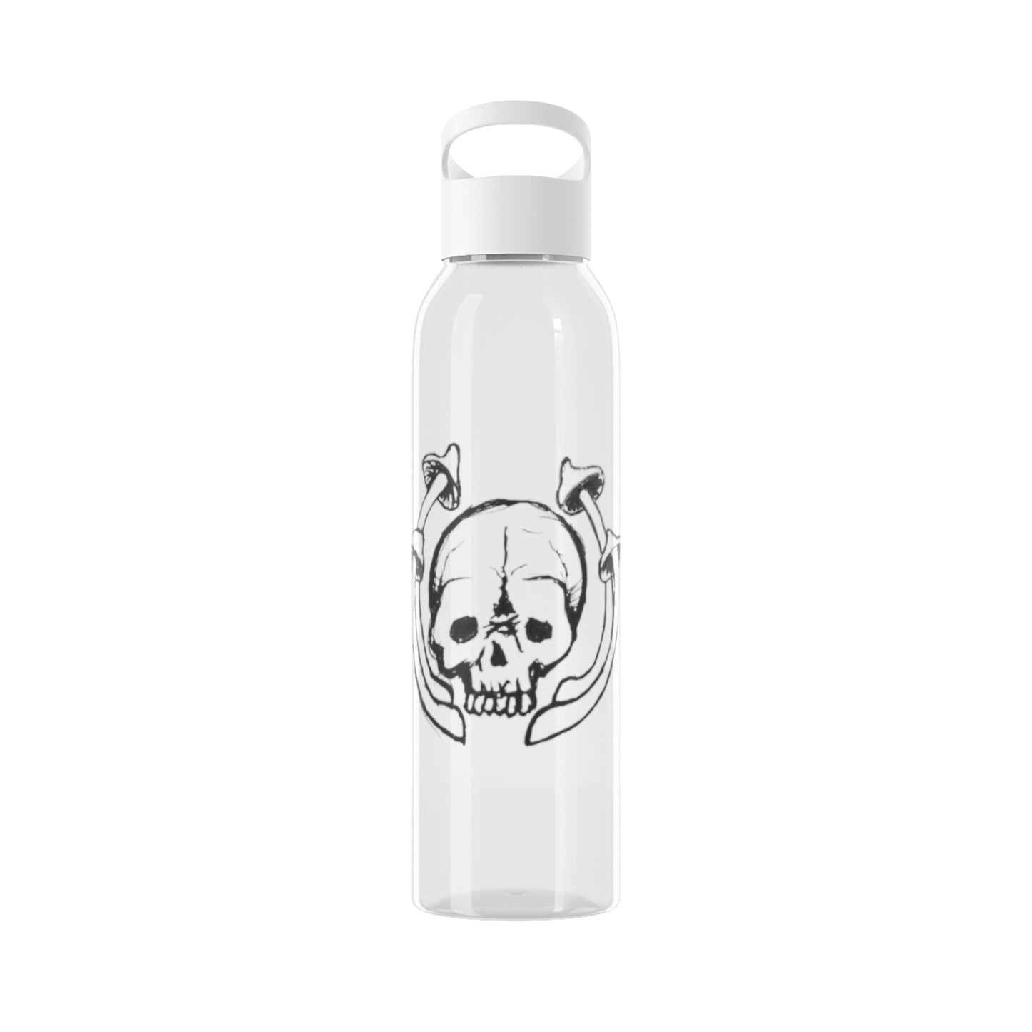 Skull and Mushrooms Water Bottle