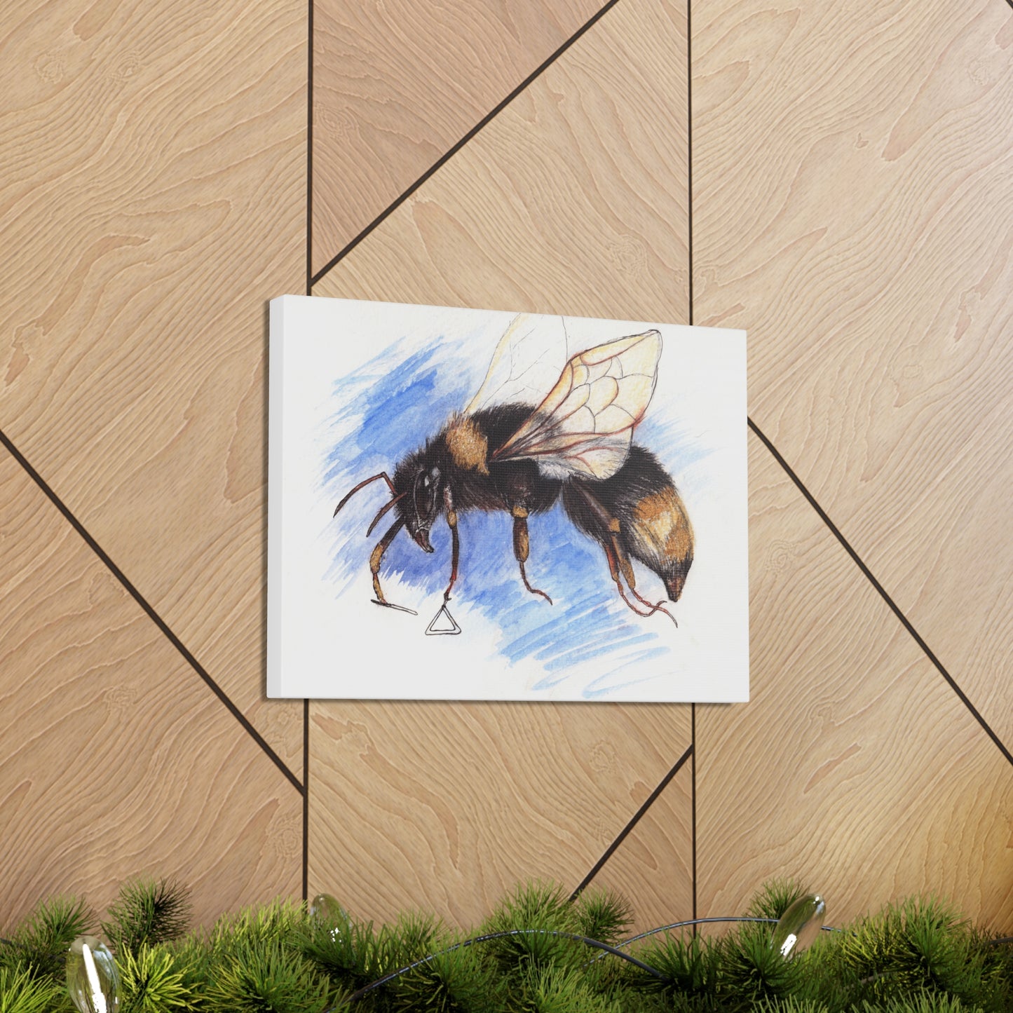 Whimsical Bee -Canvas Gallery Wraps