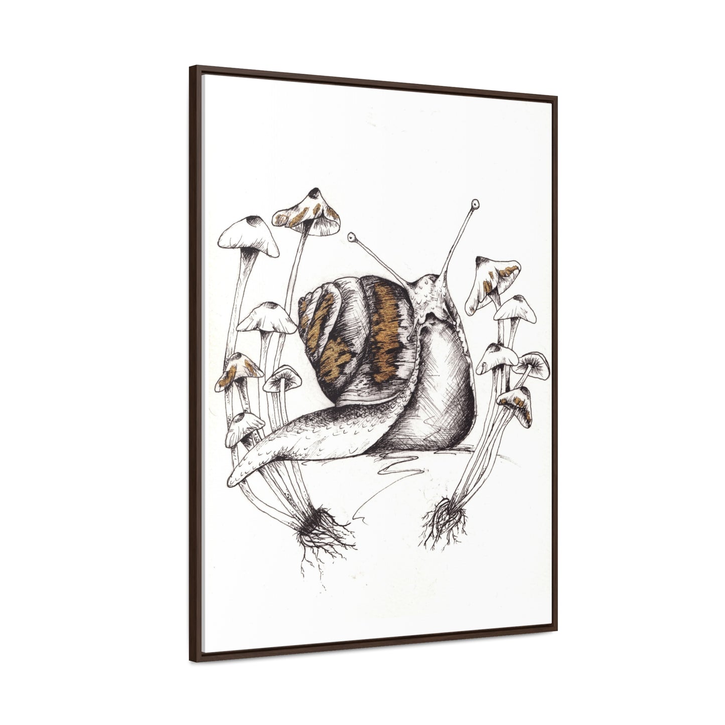 Snail Print Gallery Canvas Wraps, Vertical Frame