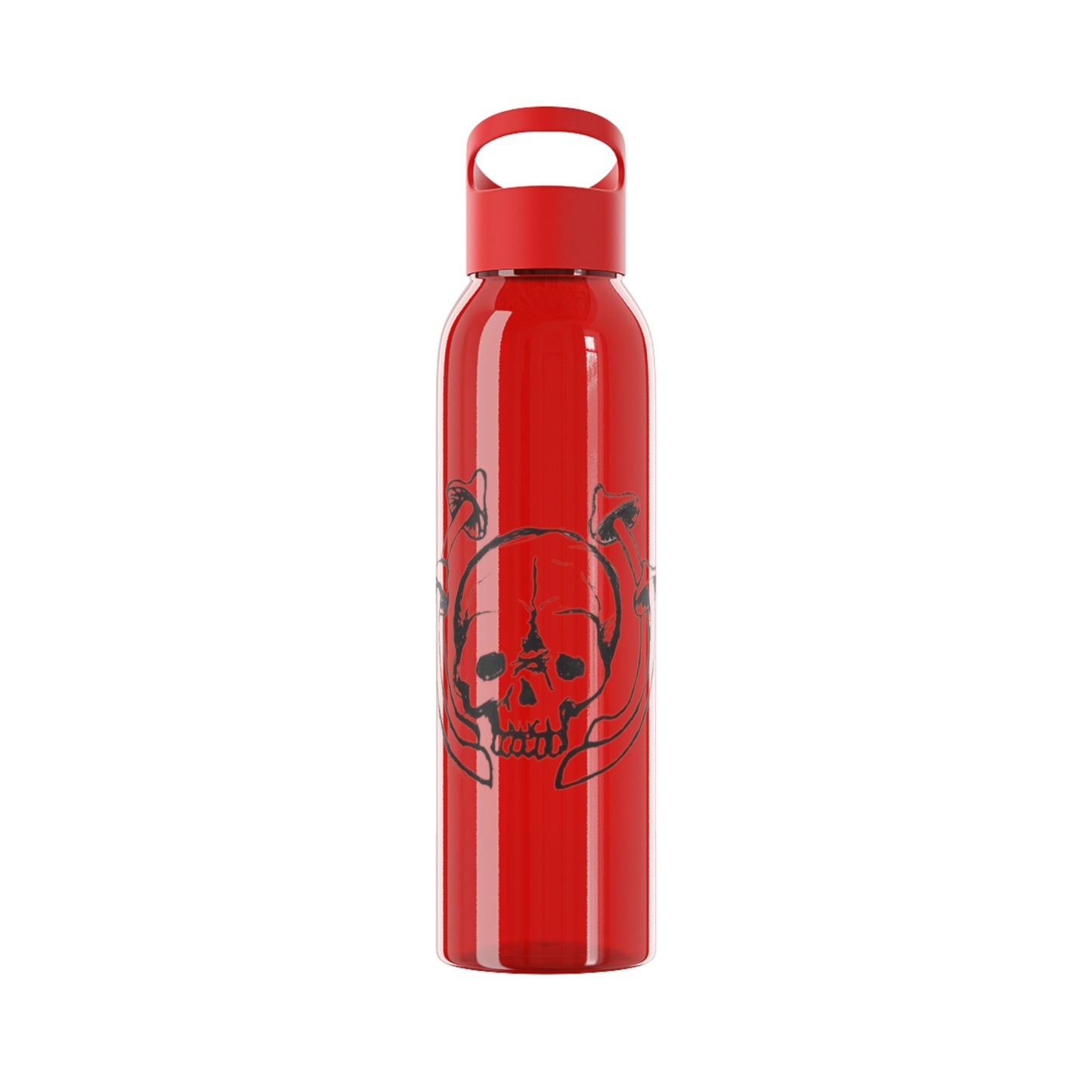 Skull and Mushrooms Water Bottle