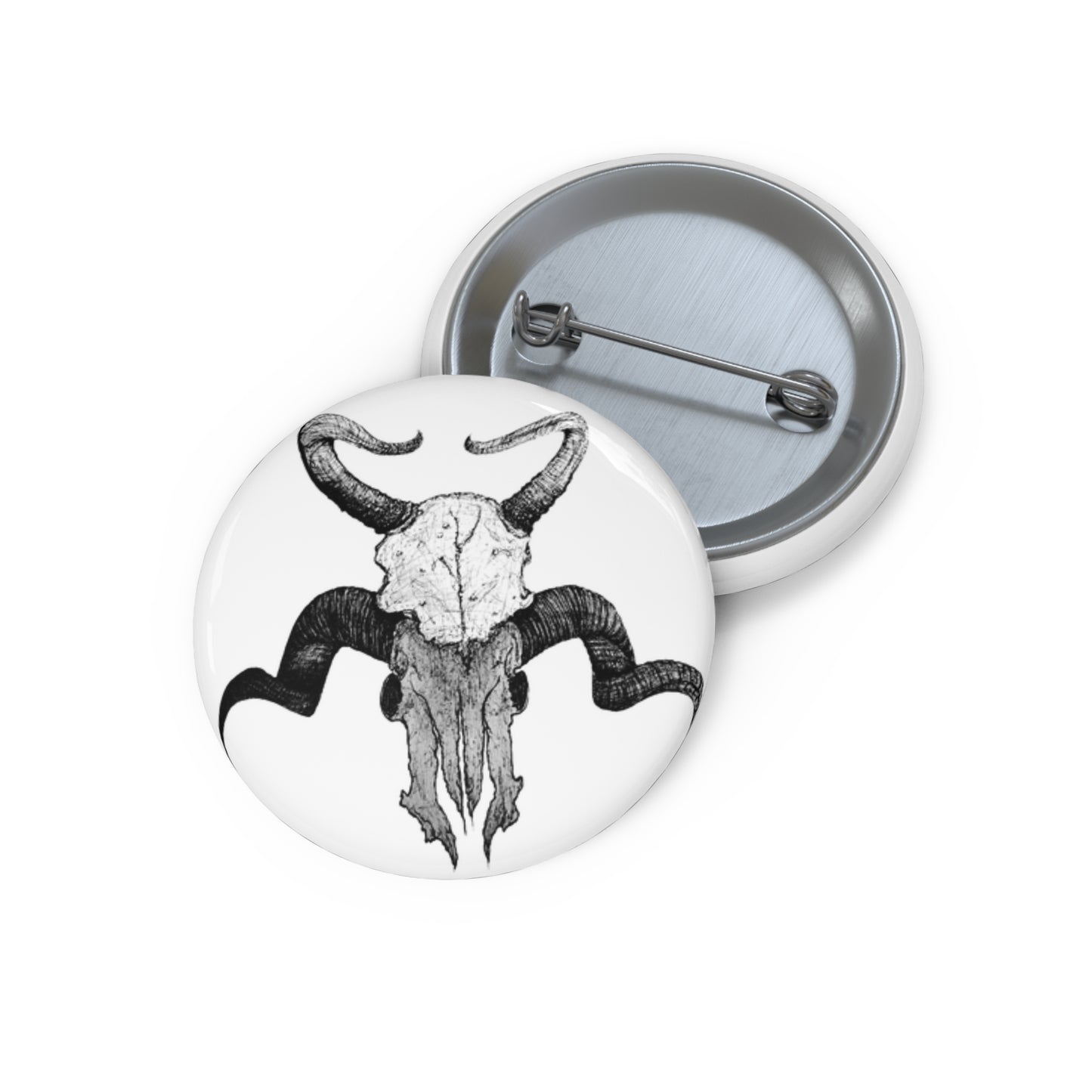 Skulls Pin Button