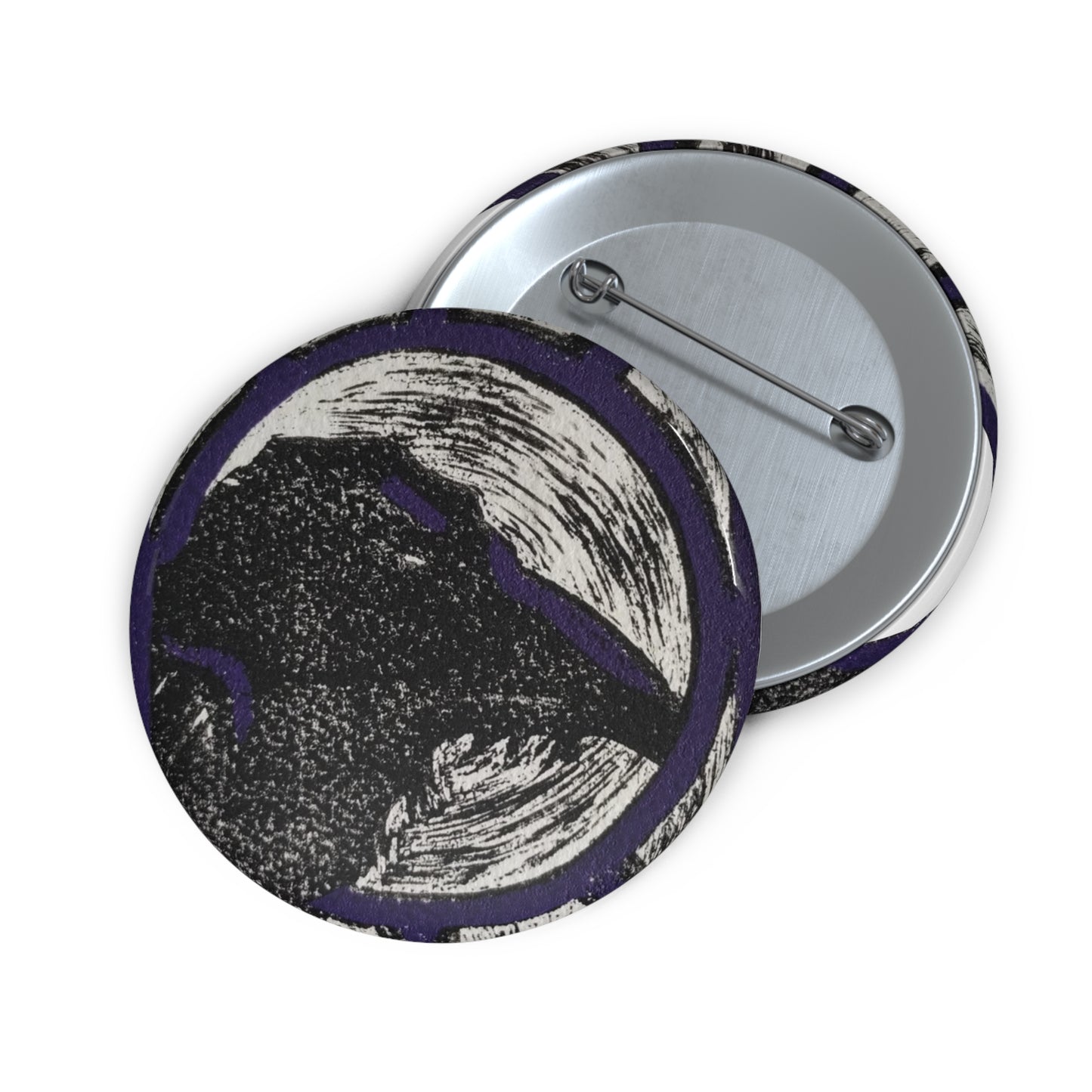 Raven Purple Pin Button