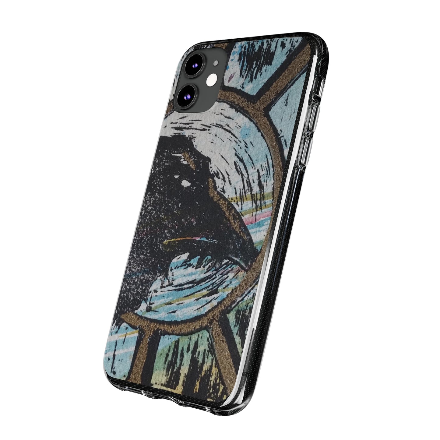 Soft Phone Cases Raven Colourful