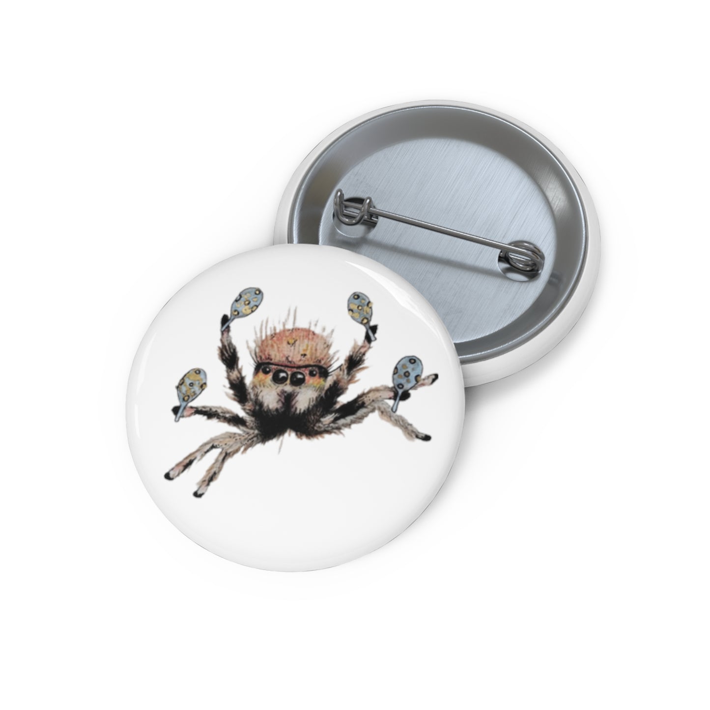 Cha Cha Spider Pin Button