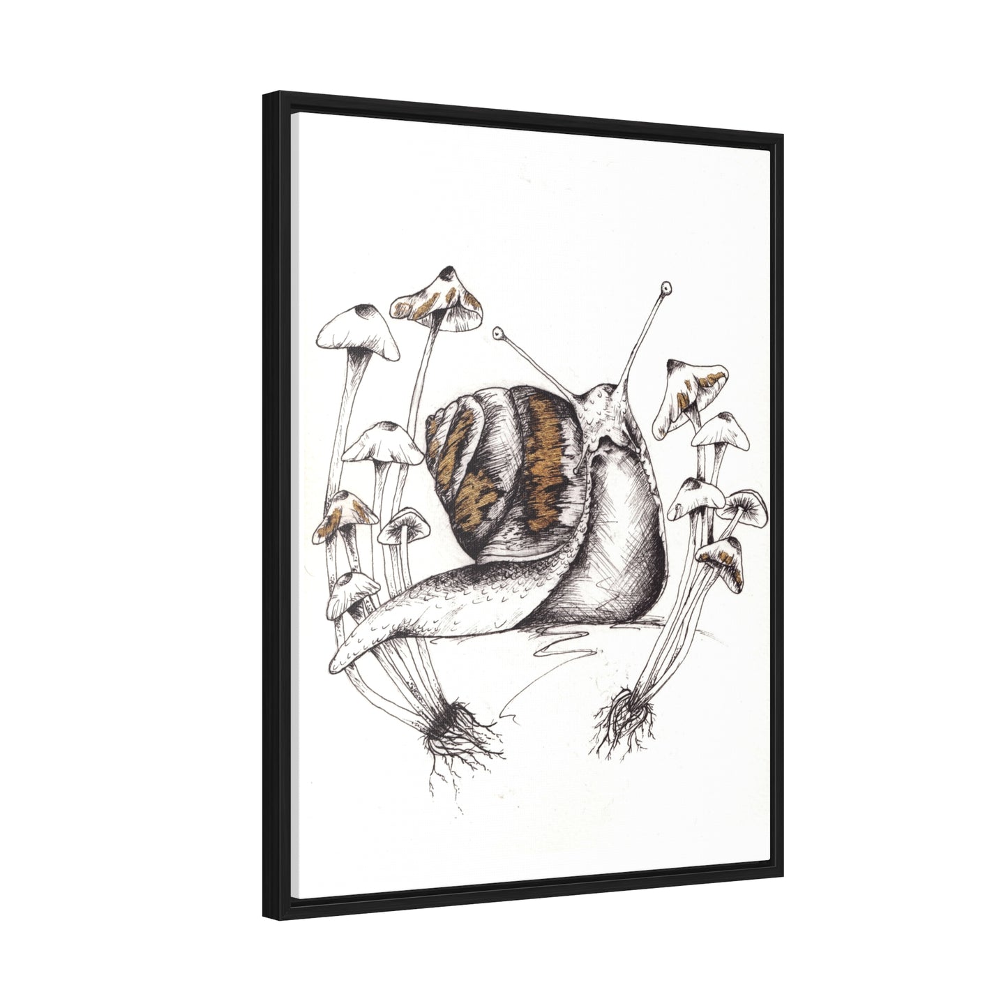 Snail Print Gallery Canvas Wraps, Vertical Frame