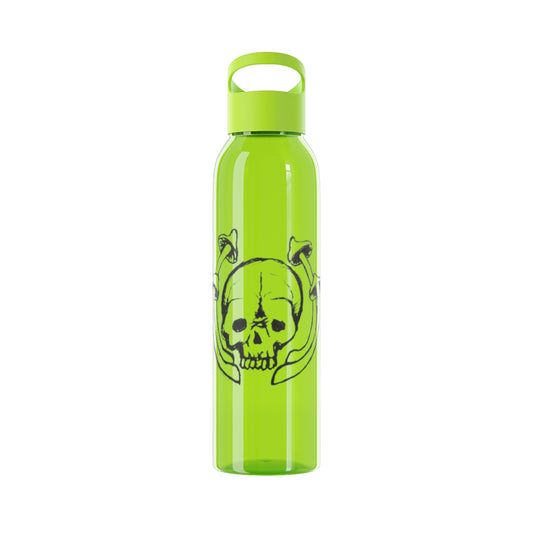 Skull and Mushrooms Water Bottle