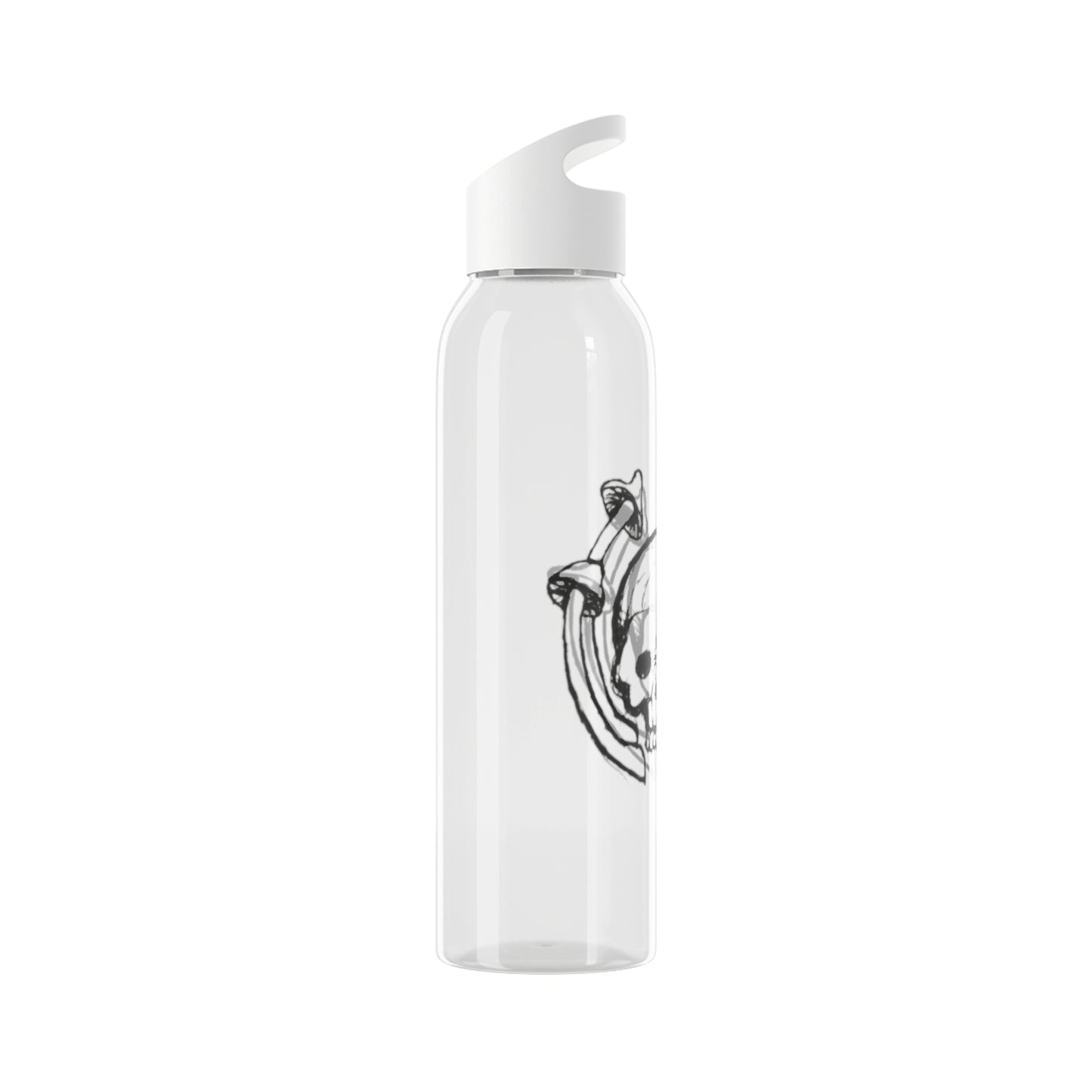 Skull and Mushrooms Water Bottle