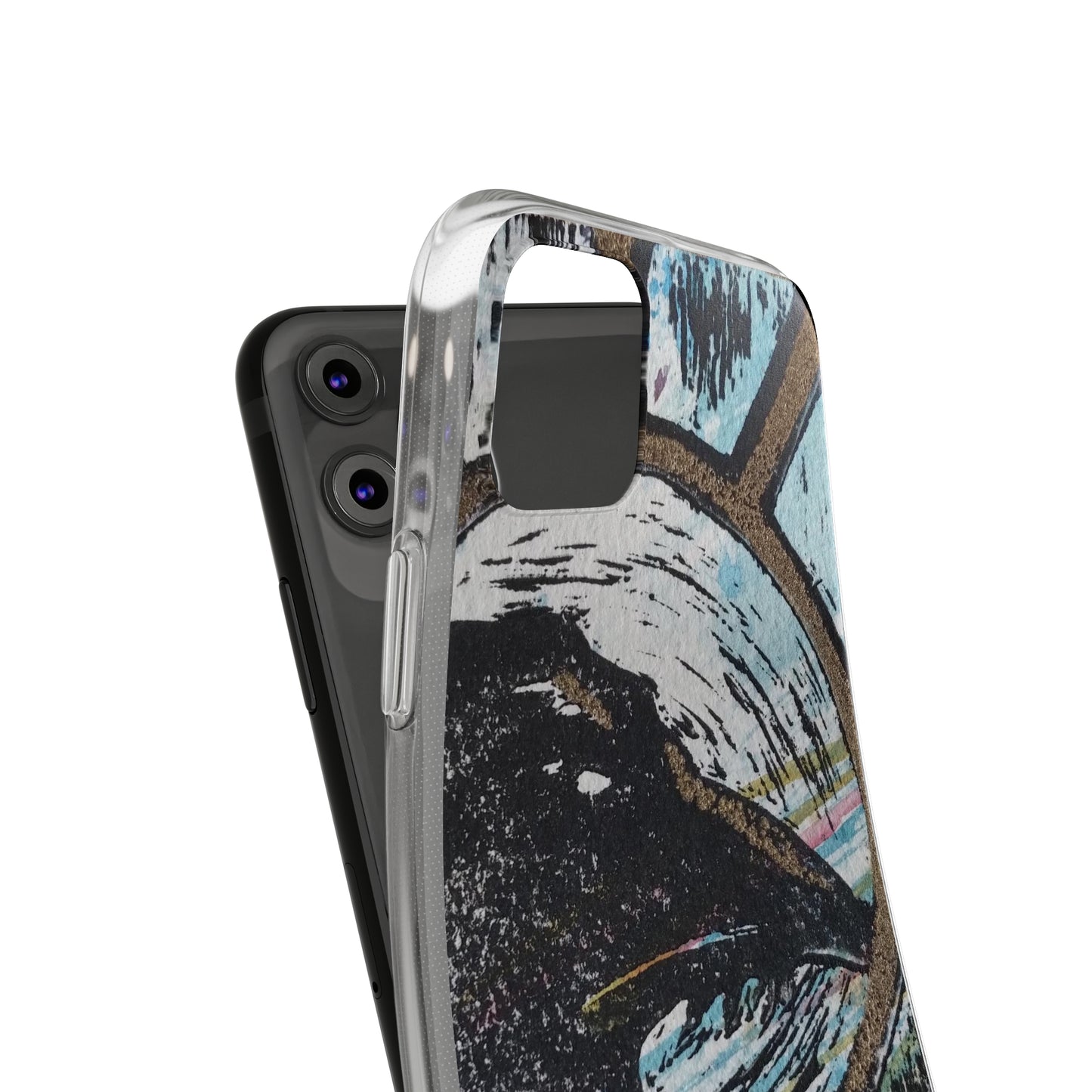 Soft Phone Cases Raven Colourful