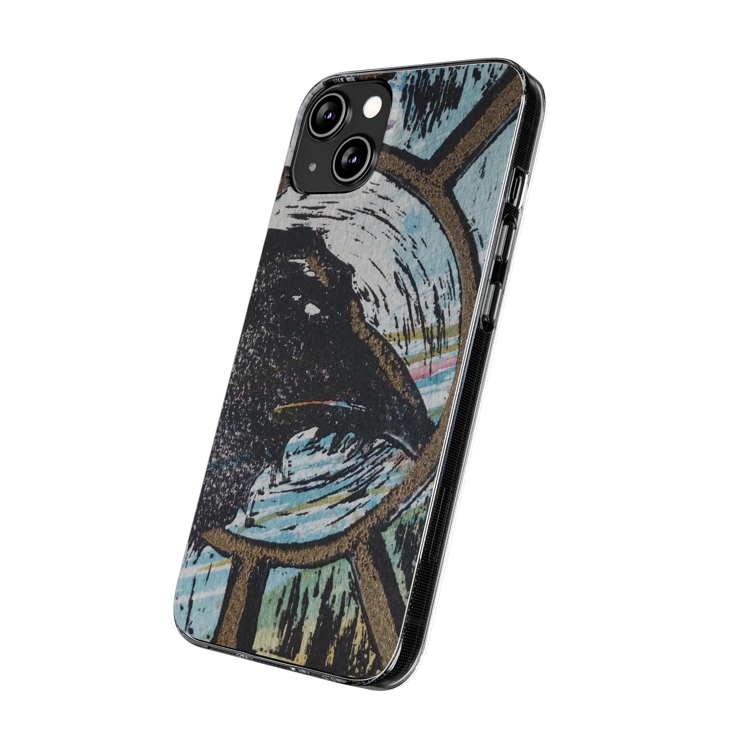 Soft Phone Cases Raven Colourful