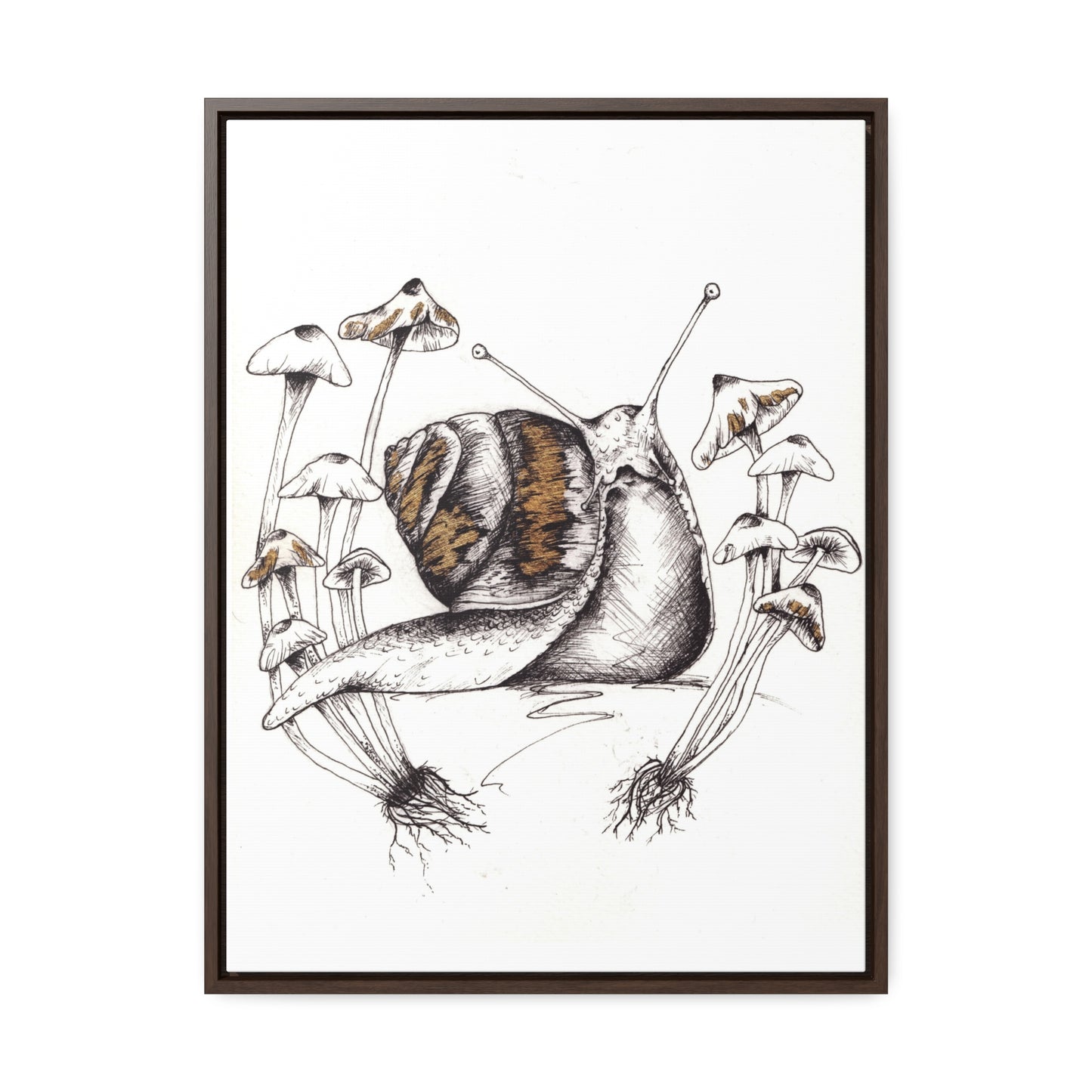 Snail Print Gallery Canvas Wraps, Vertical Frame