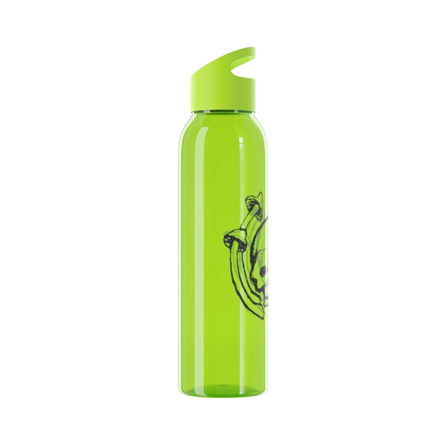 Skull and Mushrooms Water Bottle