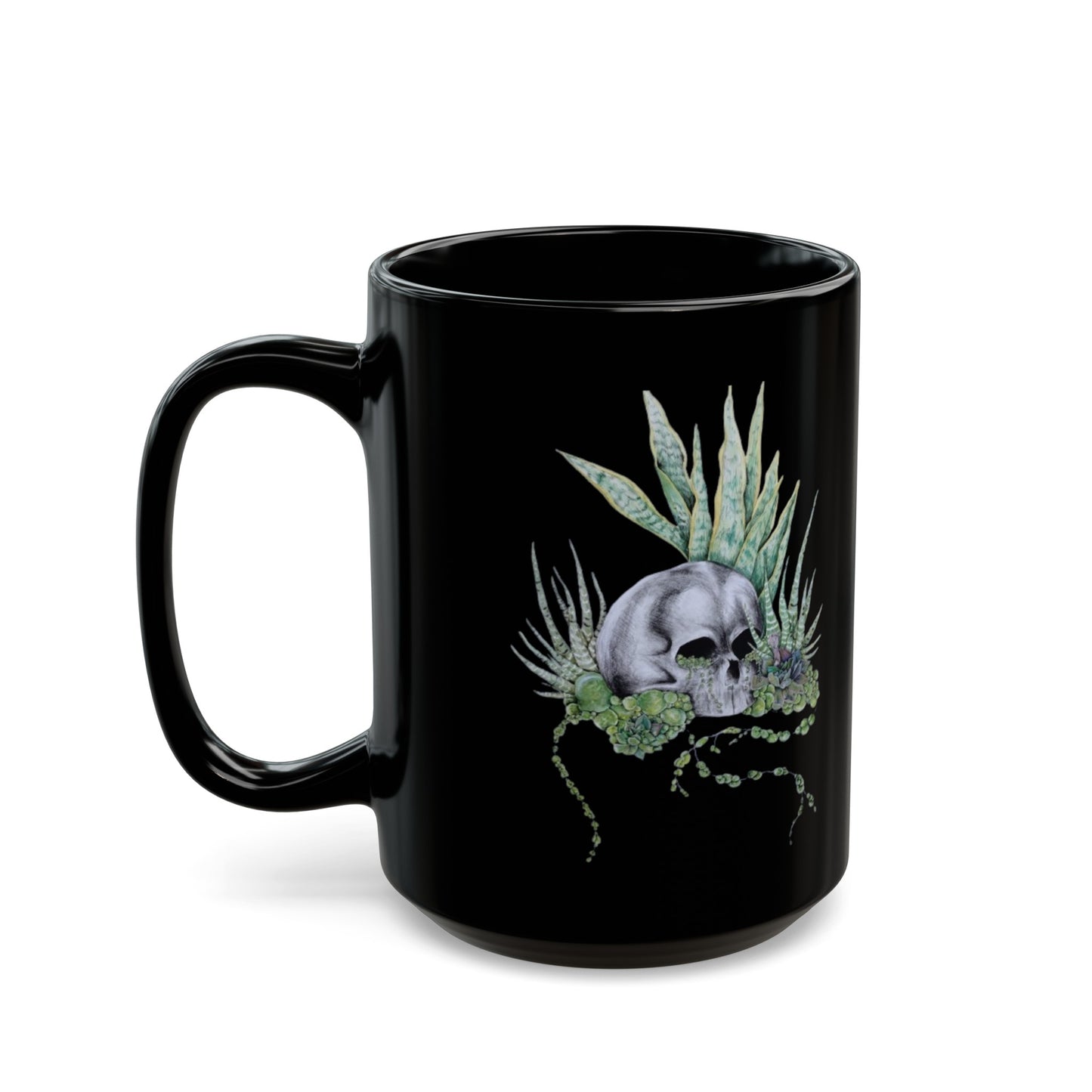 Pearls and skull Black Mug (11oz, 15oz)