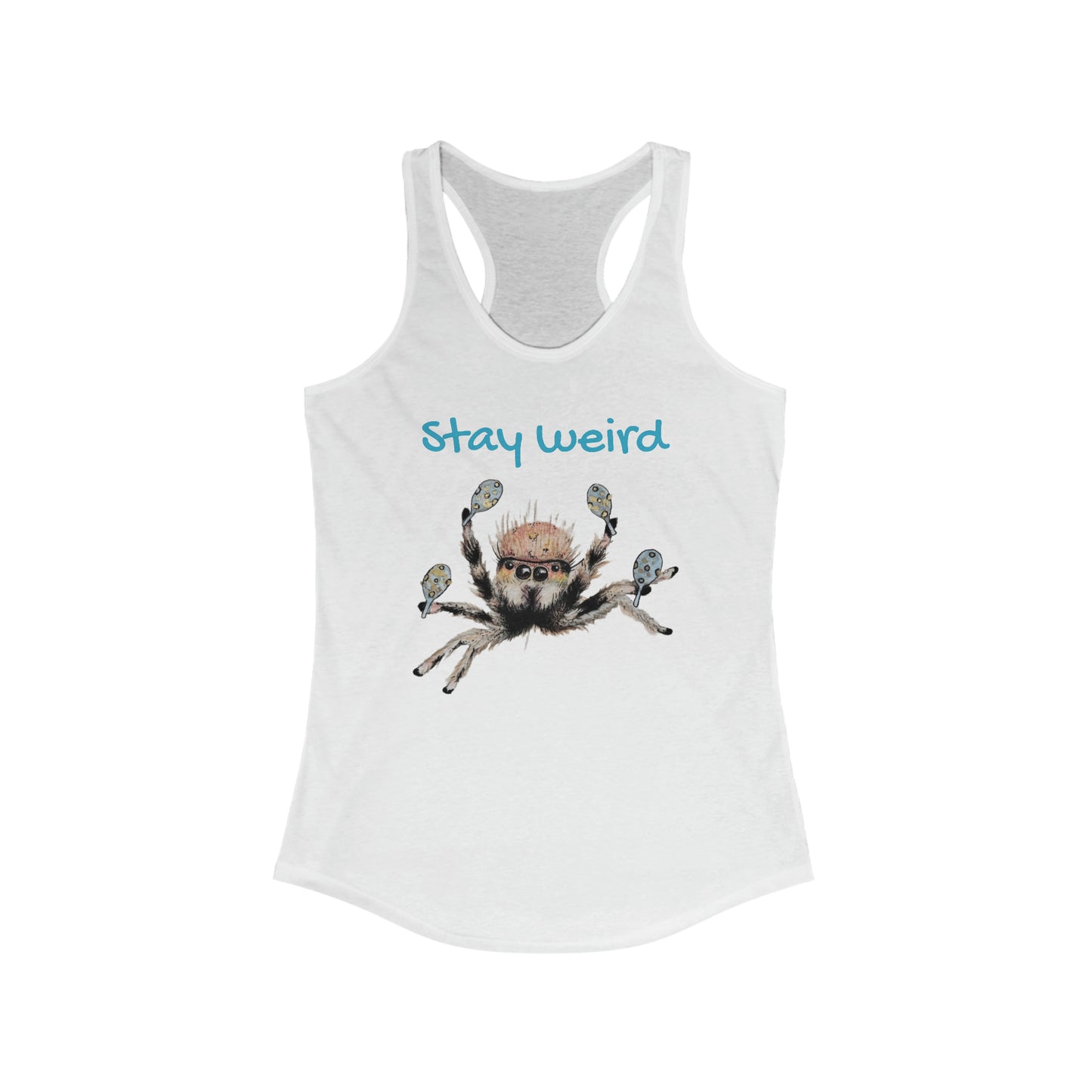 Women's Racerback Tank-Stay weird