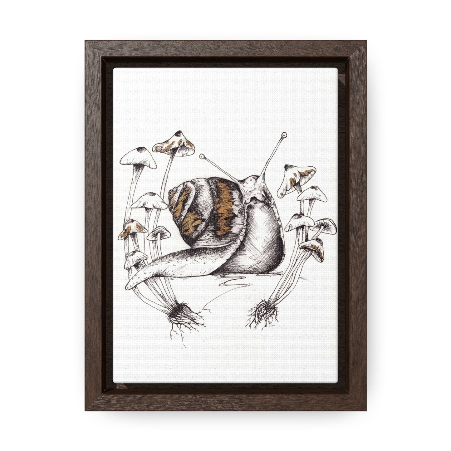 Snail Print Gallery Canvas Wraps, Vertical Frame