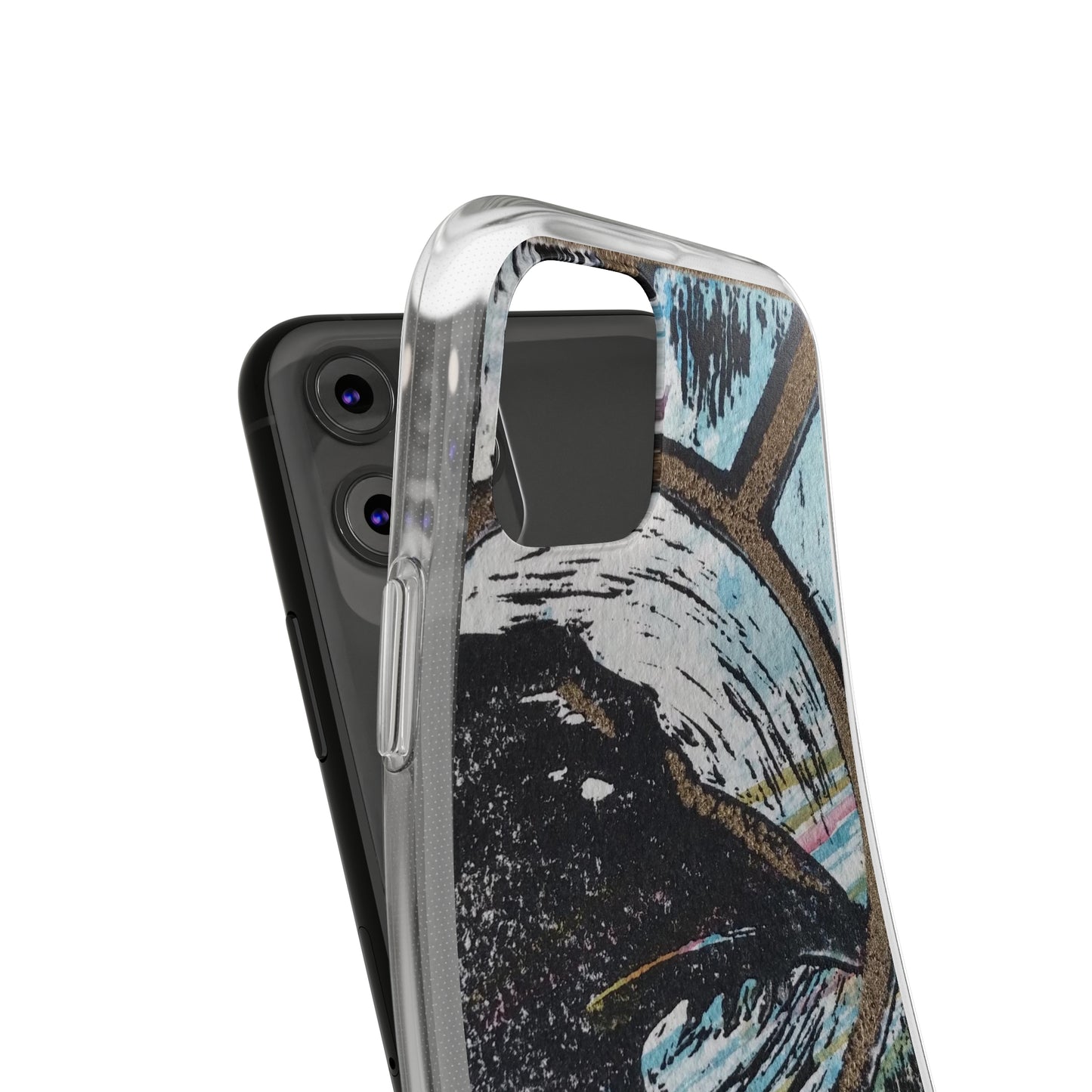 Soft Phone Cases Raven Colourful