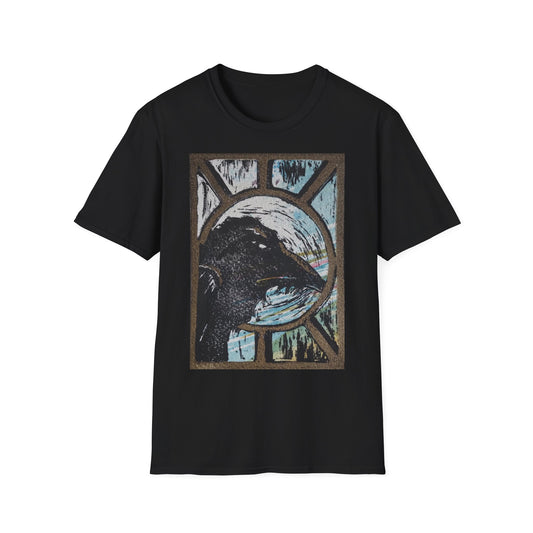 Colourful Raven Unisex Softstyle T-Shirt