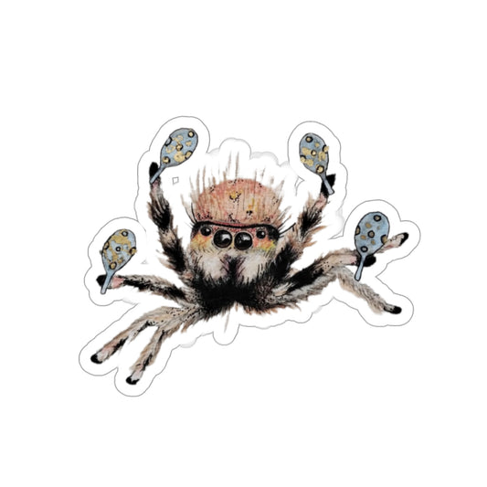 Cha Cha Spider Kiss-Cut Stickers