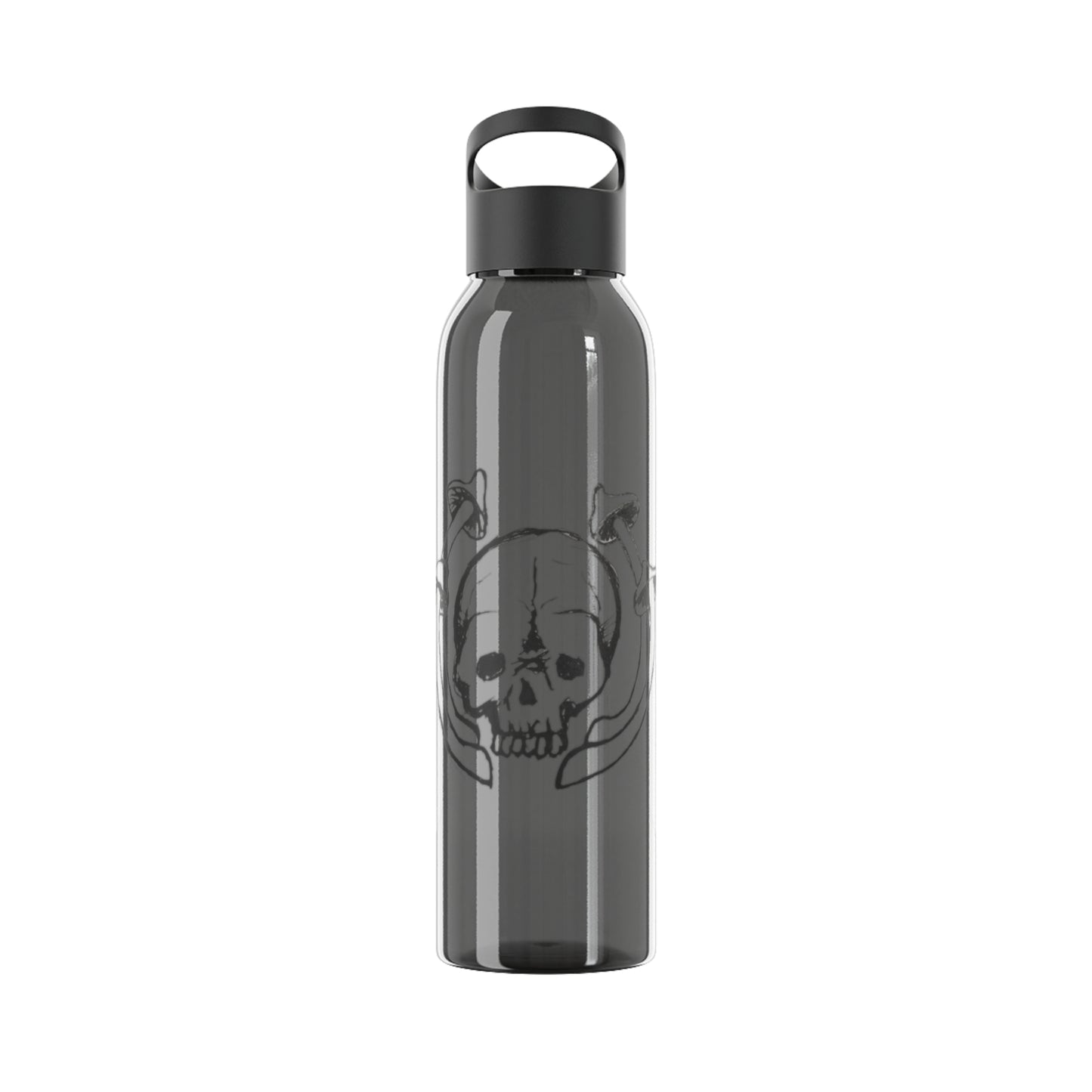 Skull and Mushrooms Water Bottle