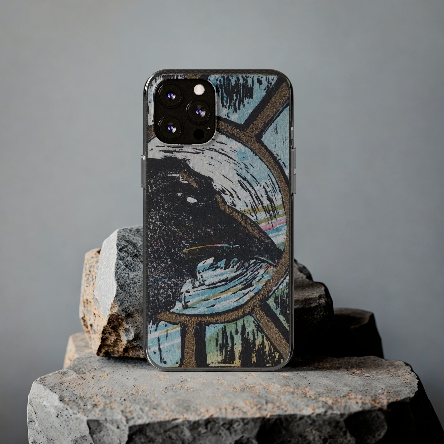 Soft Phone Cases Raven Colourful