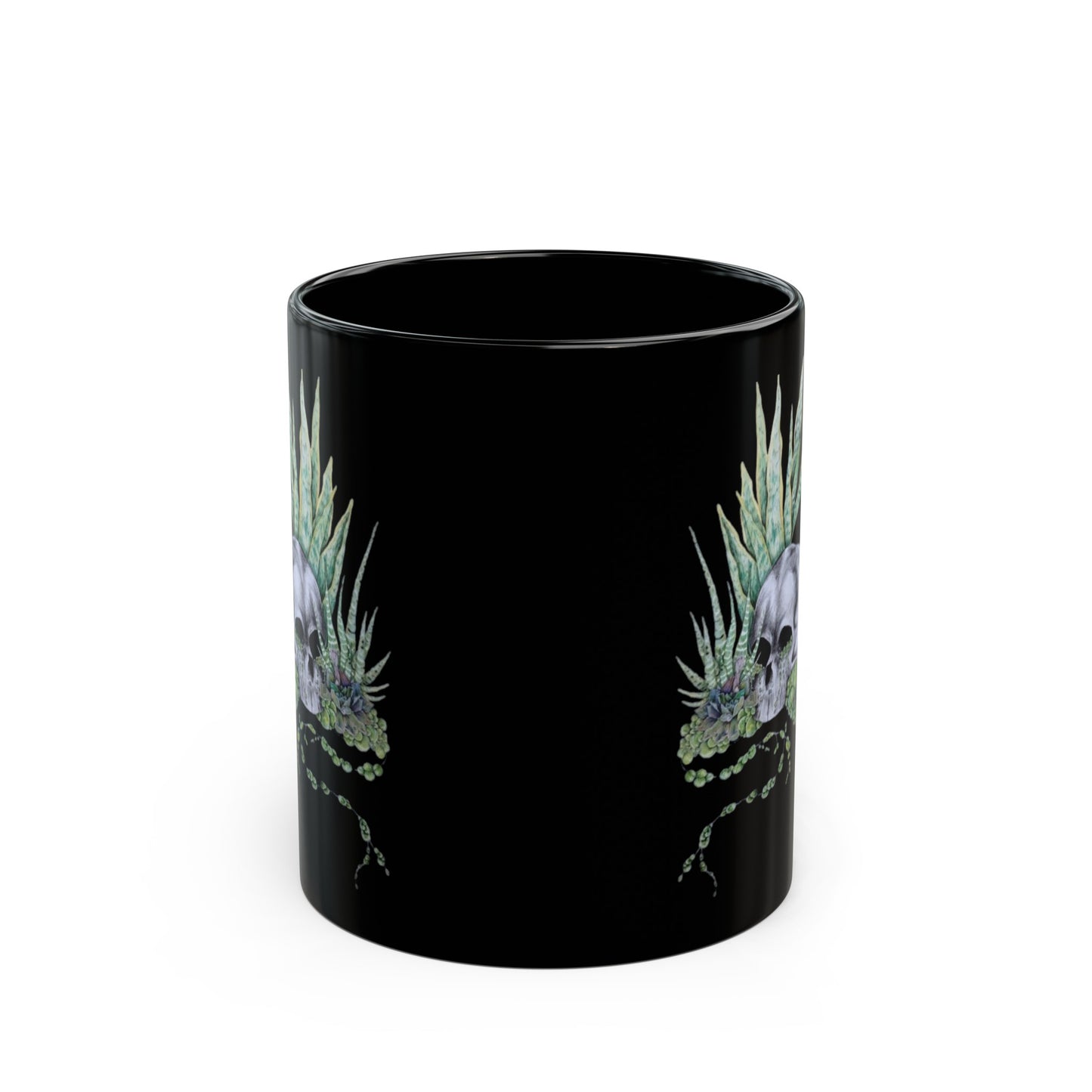 Pearls and skull Black Mug (11oz, 15oz)