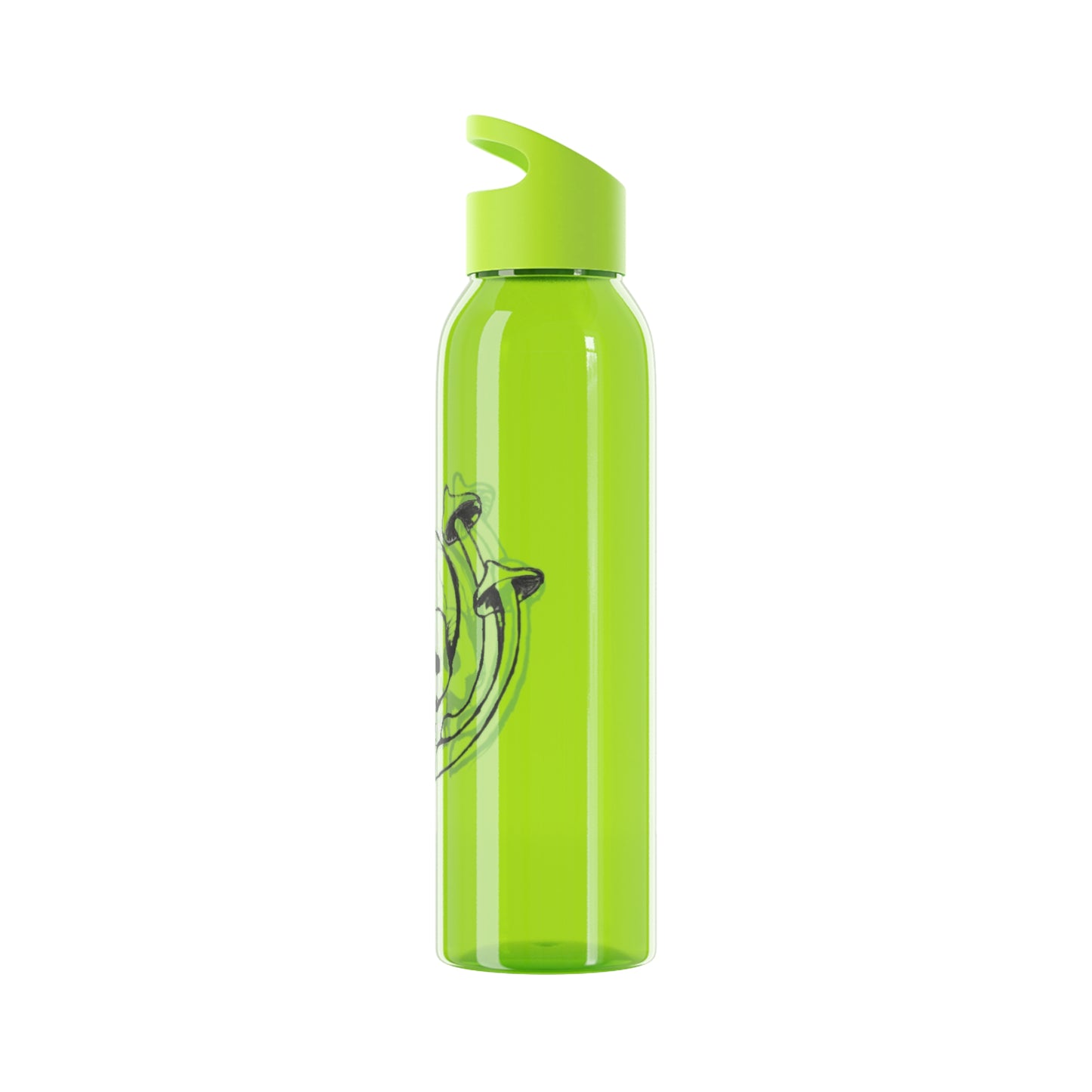 Skull and Mushrooms Water Bottle