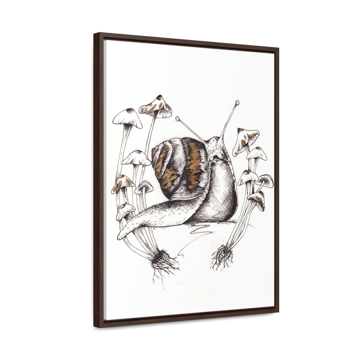 Snail Print Gallery Canvas Wraps, Vertical Frame