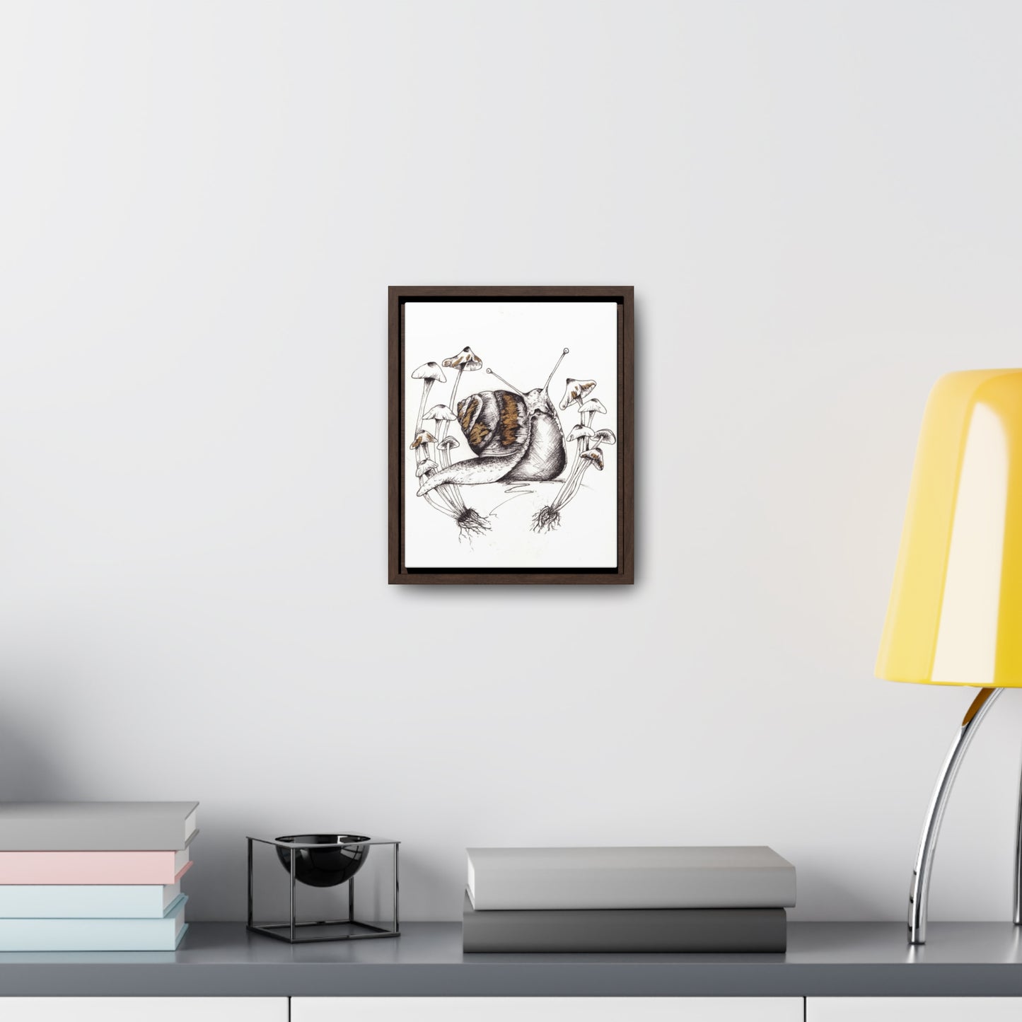 Snail Print Gallery Canvas Wraps, Vertical Frame