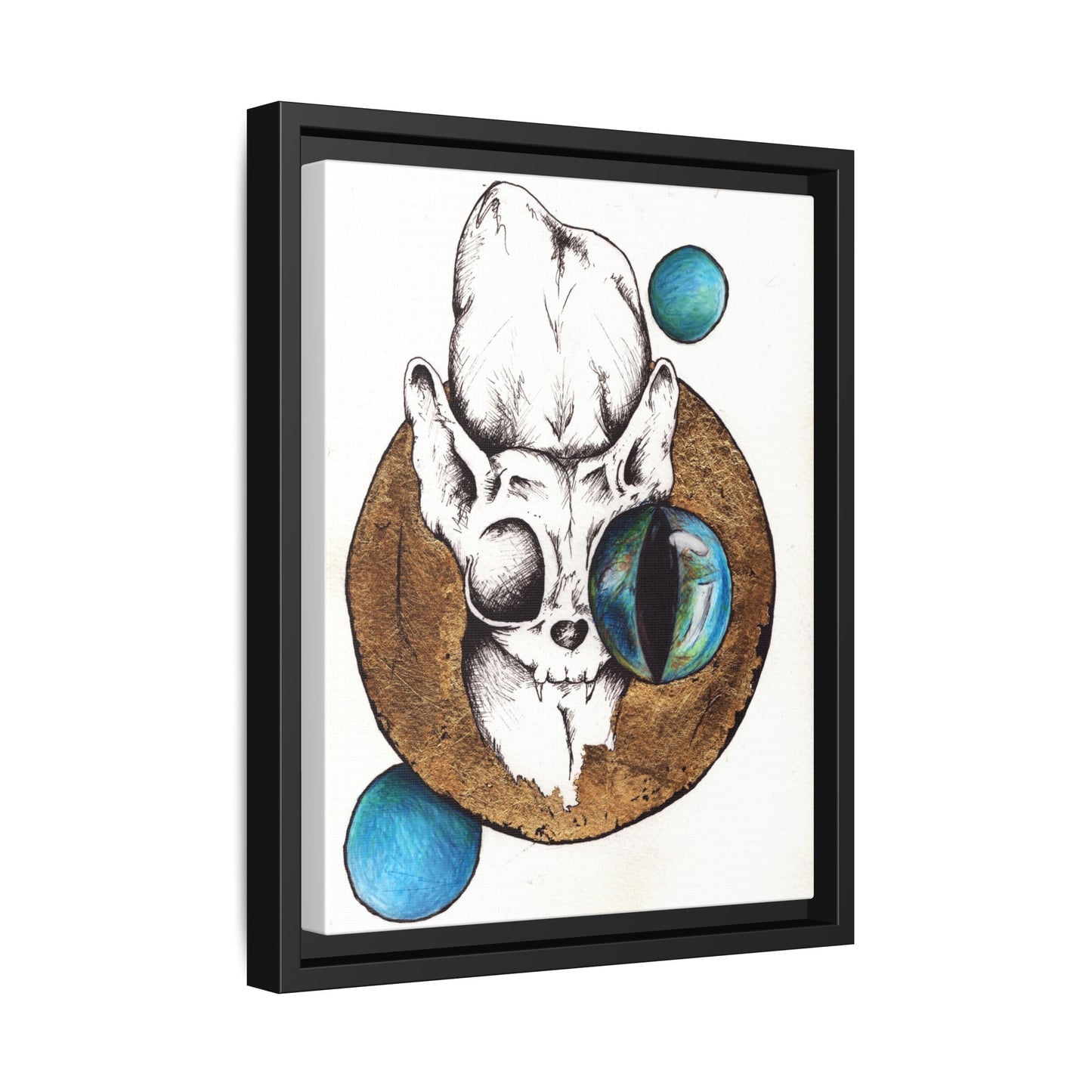 Mowlgi Print Matte Canvas, Black Frame