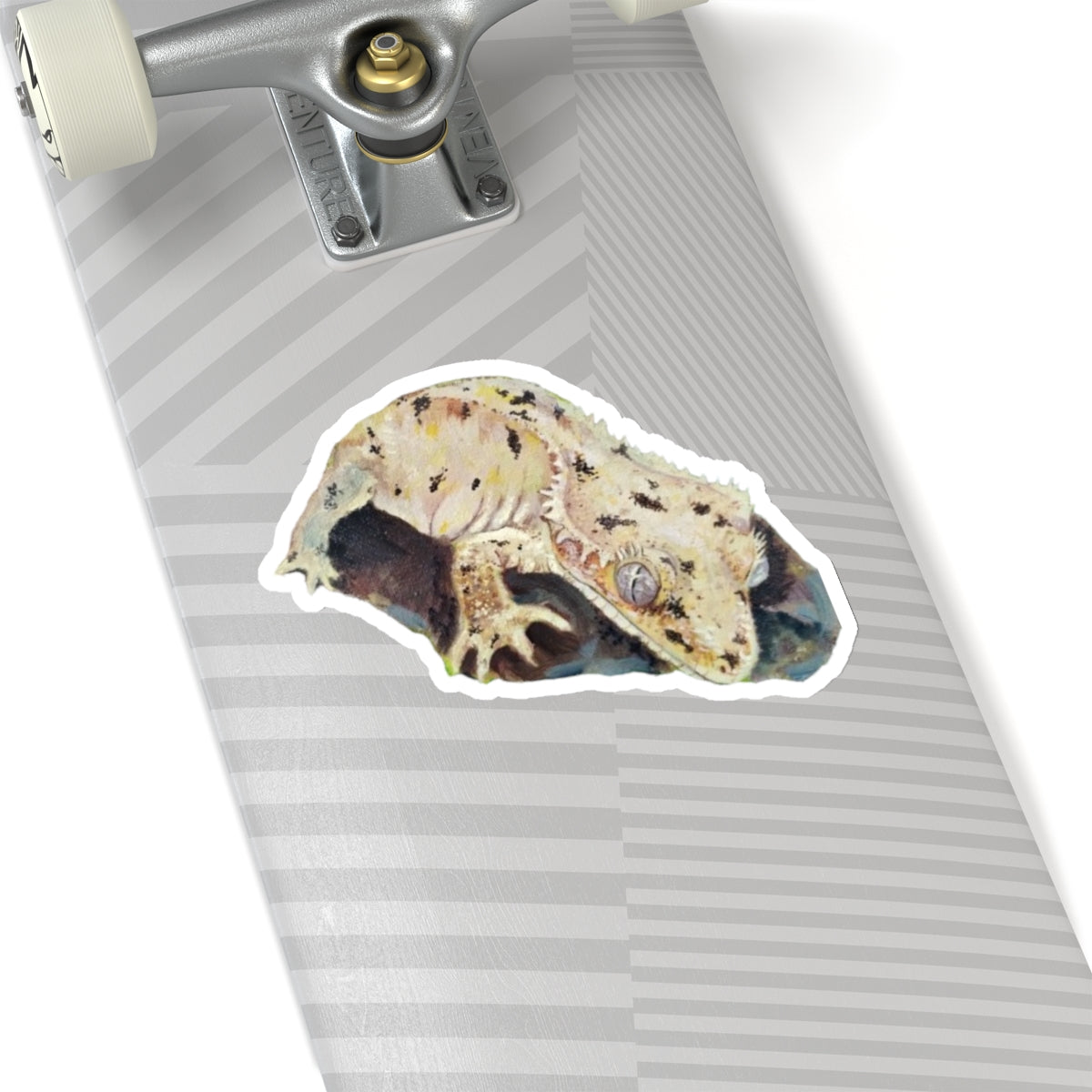 Dalmatian Crested Gecko Kiss-Cut Stickers