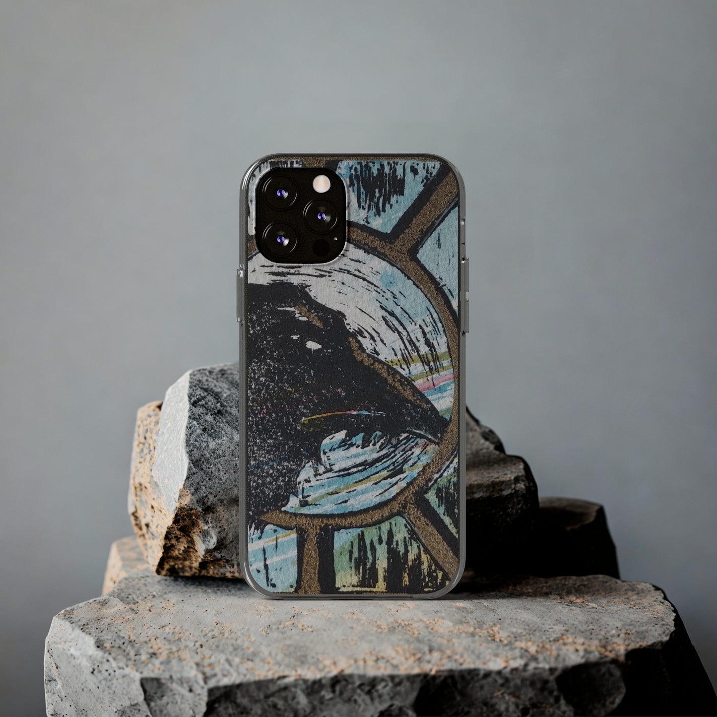 Soft Phone Cases Raven Colourful