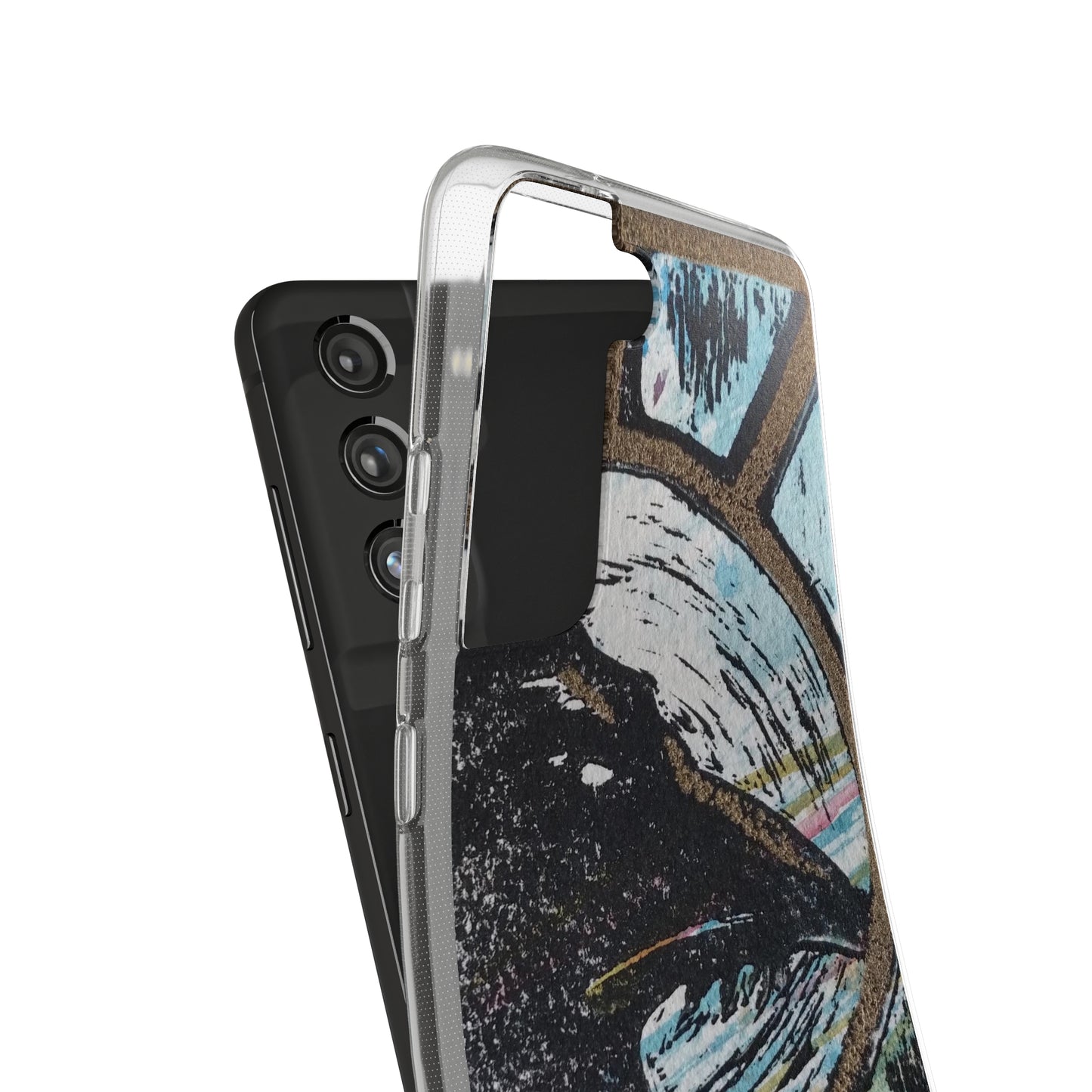 Soft Phone Cases Raven Colourful