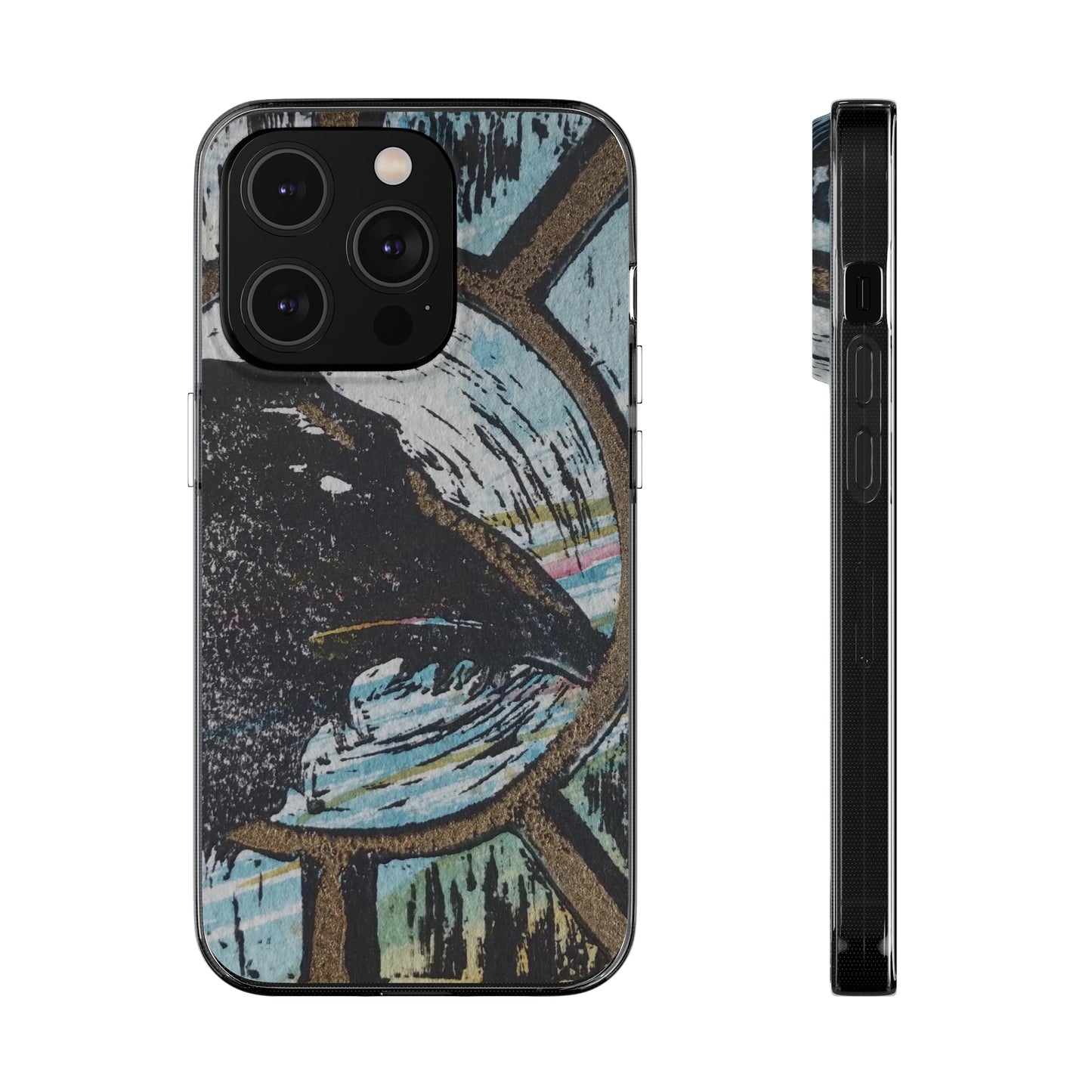 Soft Phone Cases Raven Colourful