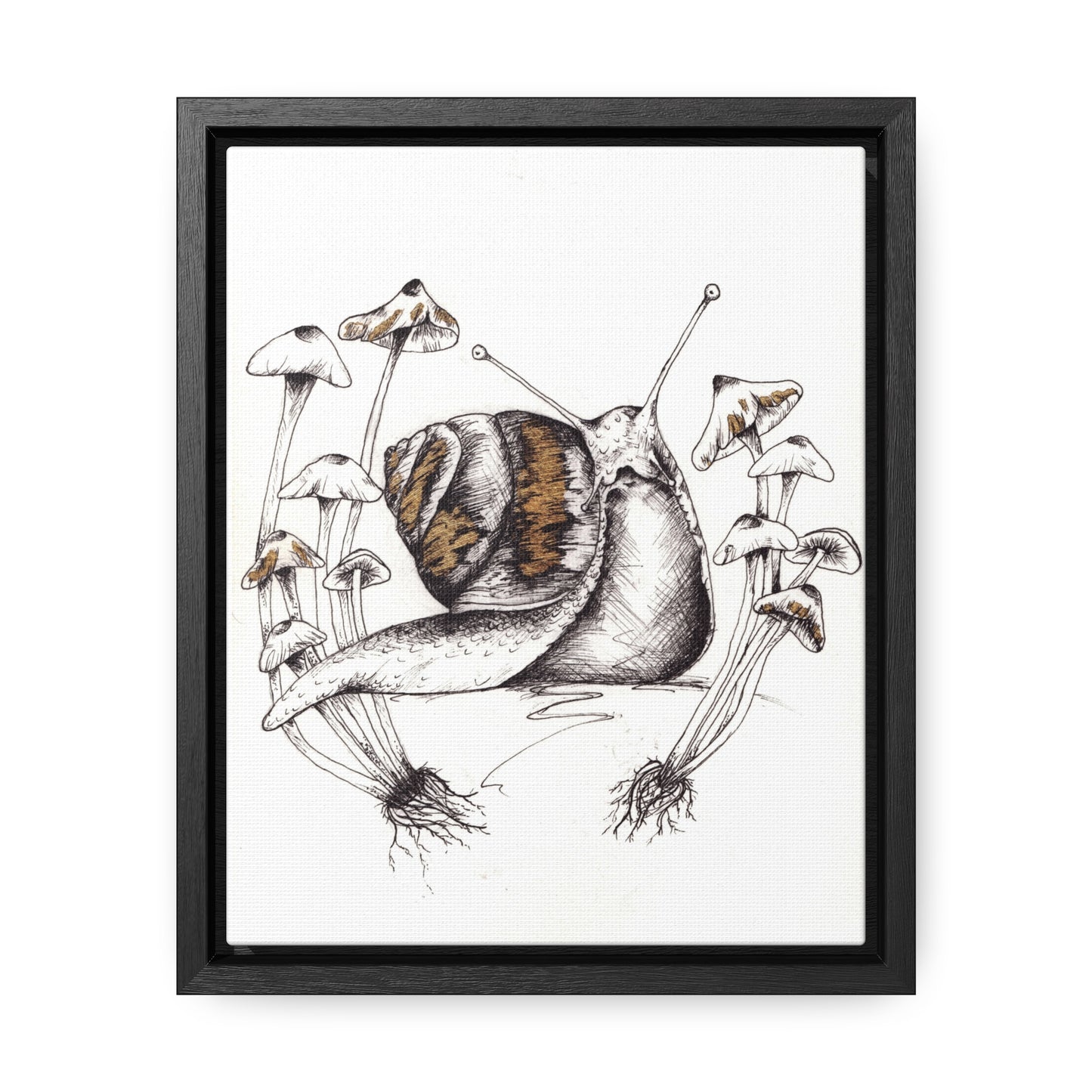 Snail Print Gallery Canvas Wraps, Vertical Frame