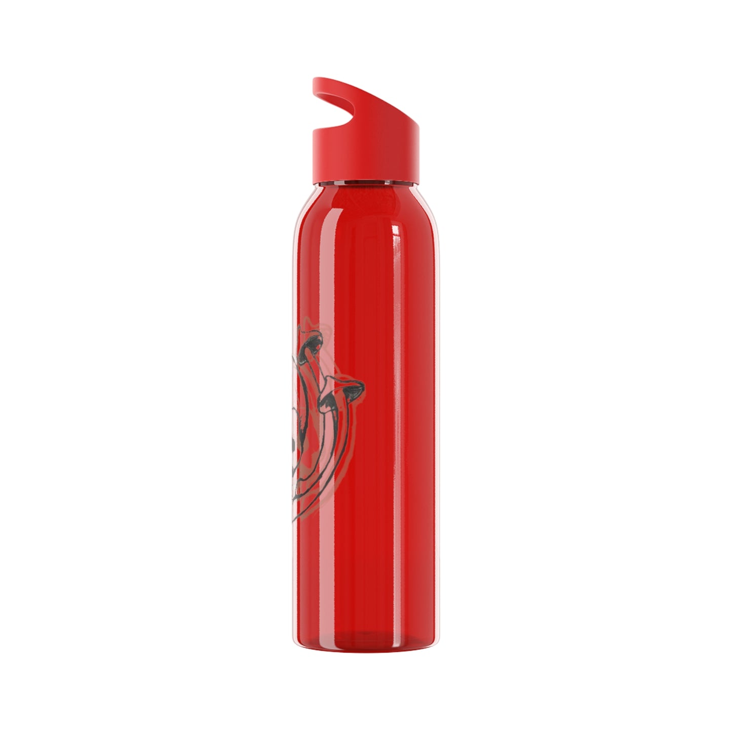 Skull and Mushrooms Water Bottle