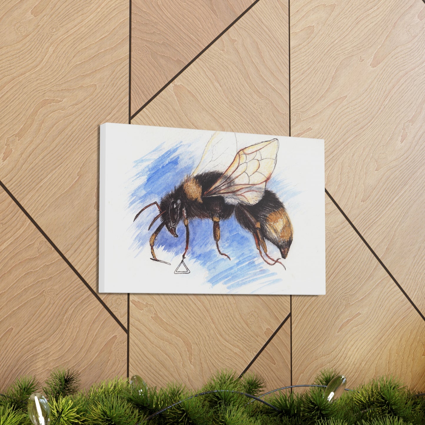 Whimsical Bee -Canvas Gallery Wraps