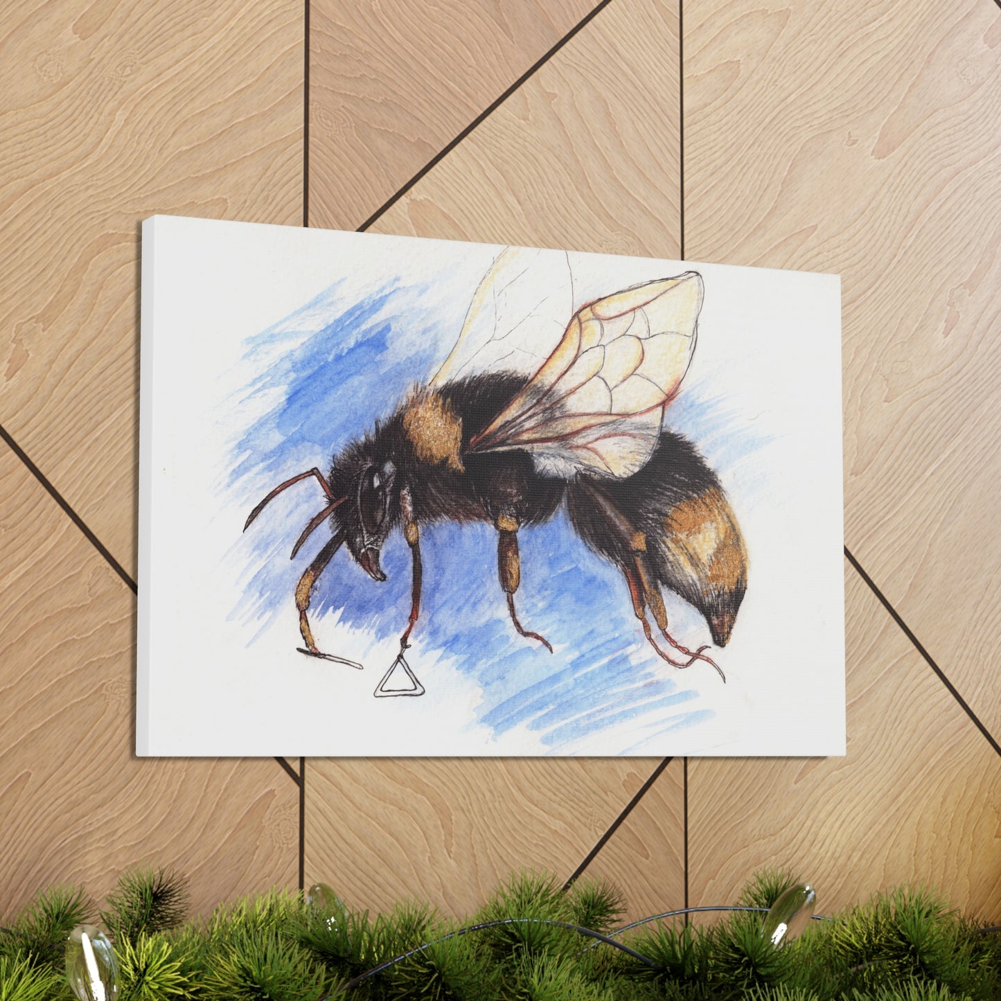 Whimsical Bee -Canvas Gallery Wraps