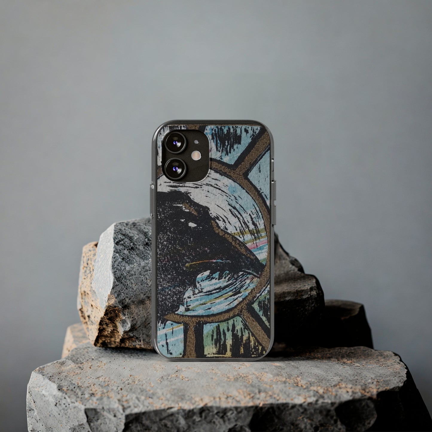 Soft Phone Cases Raven Colourful