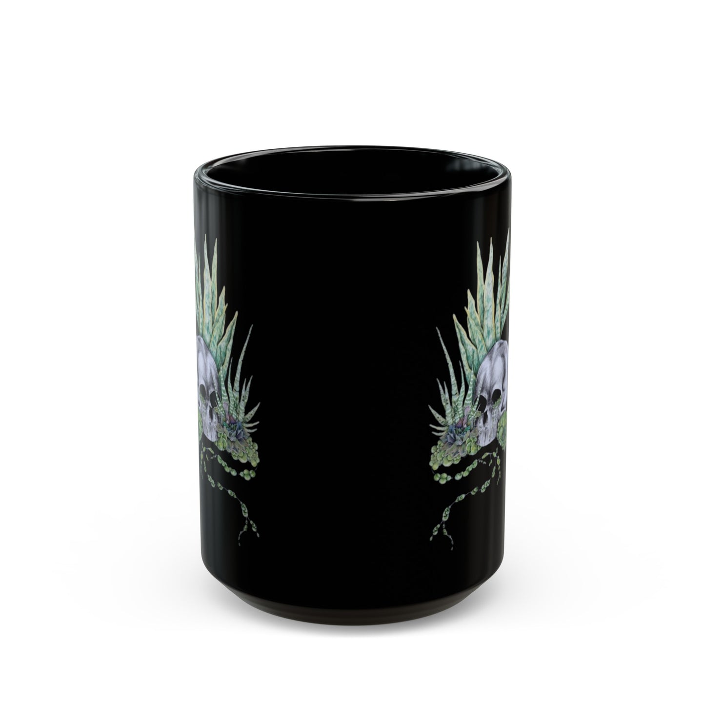 Pearls and skull Black Mug (11oz, 15oz)