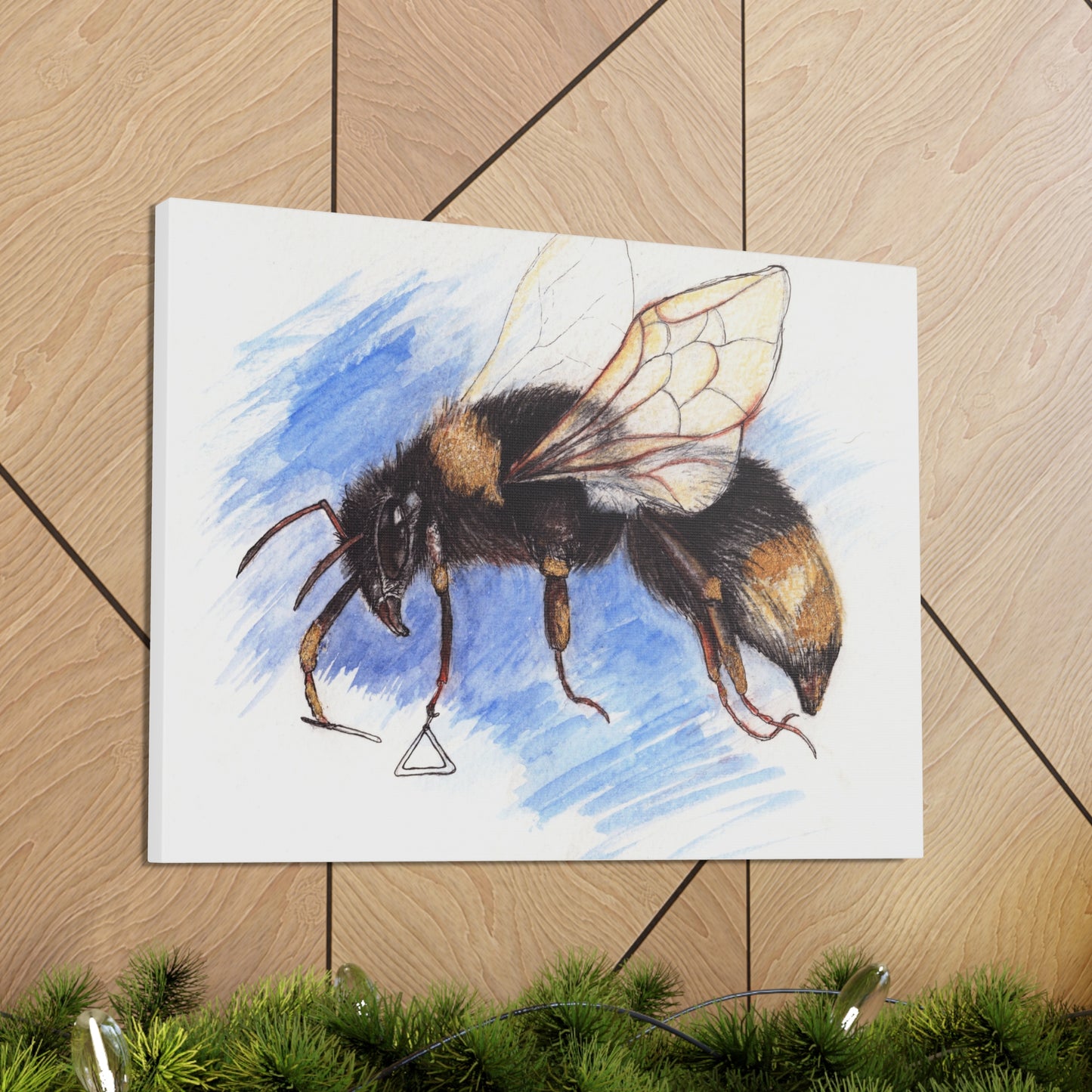 Whimsical Bee -Canvas Gallery Wraps