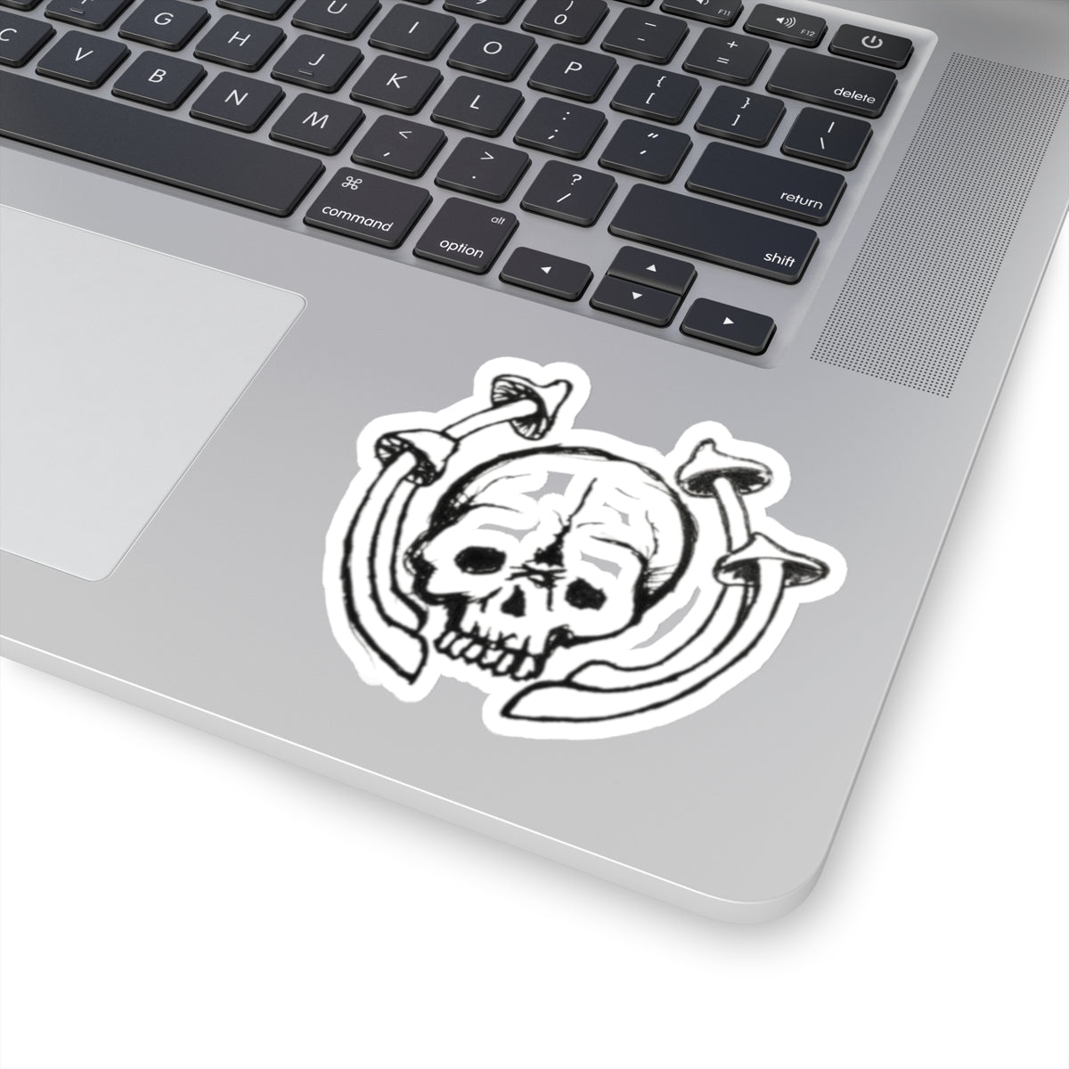 Skull & Mushrooms Kiss-Cut Stickers