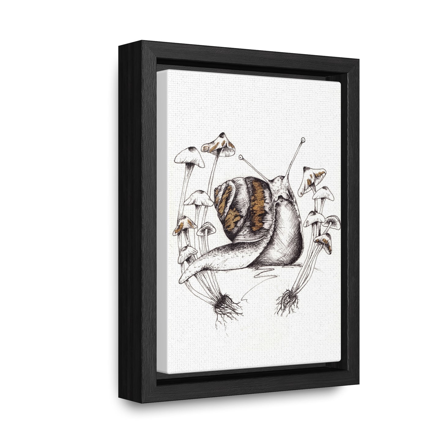 Snail Print Gallery Canvas Wraps, Vertical Frame